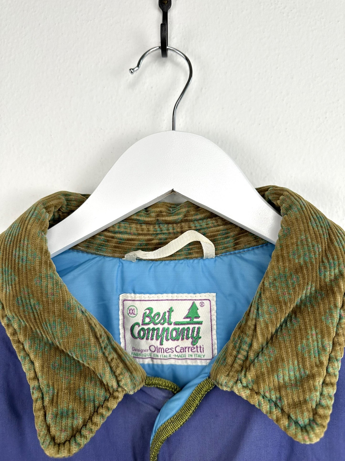 Piumino gilet Best Company viola 80s - XXL