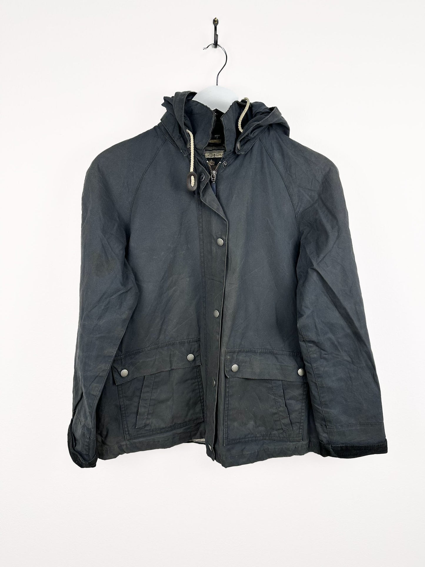 Barbour blu waxed donna (24) - L