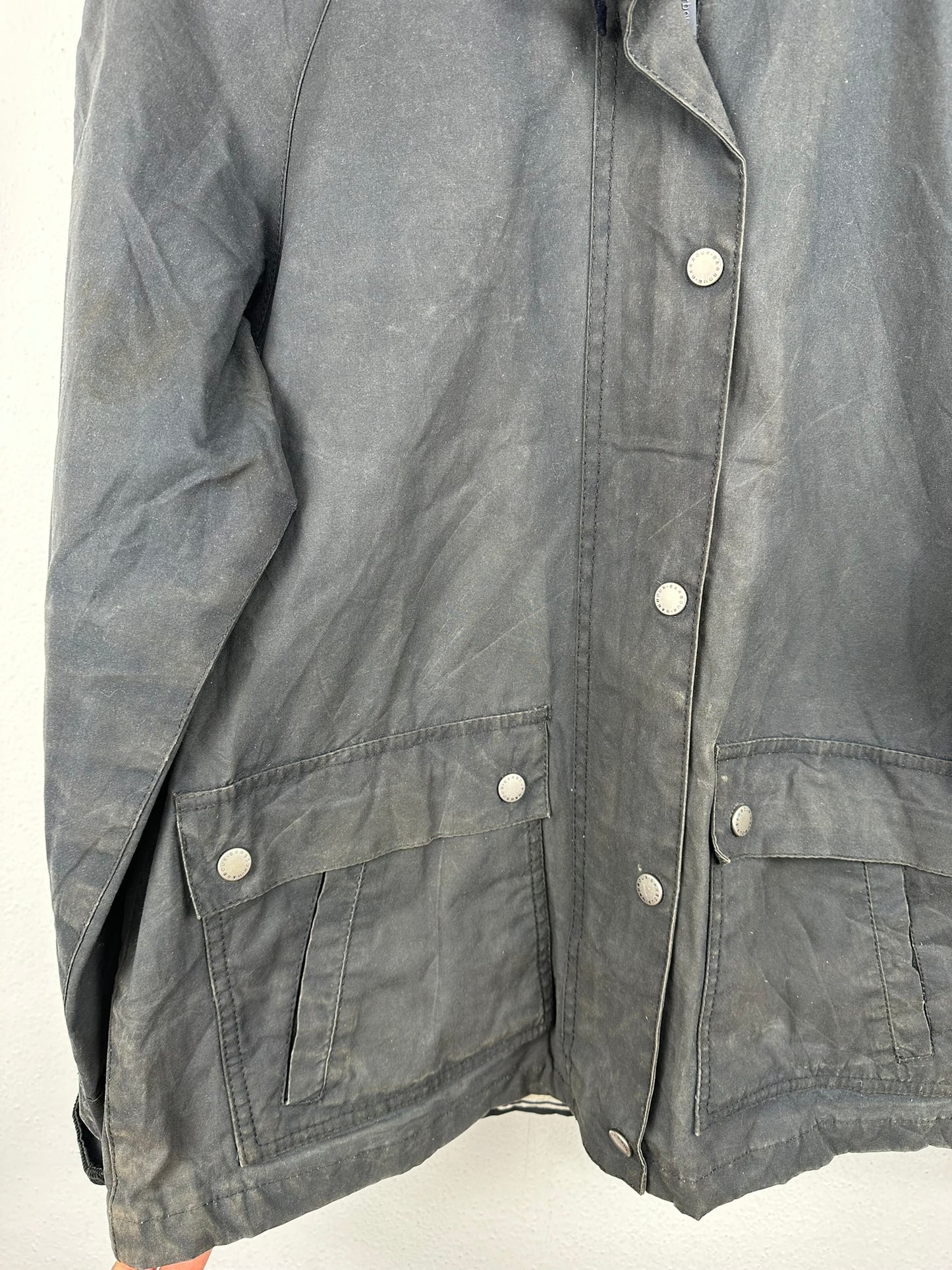 Barbour blu waxed donna (24) - L