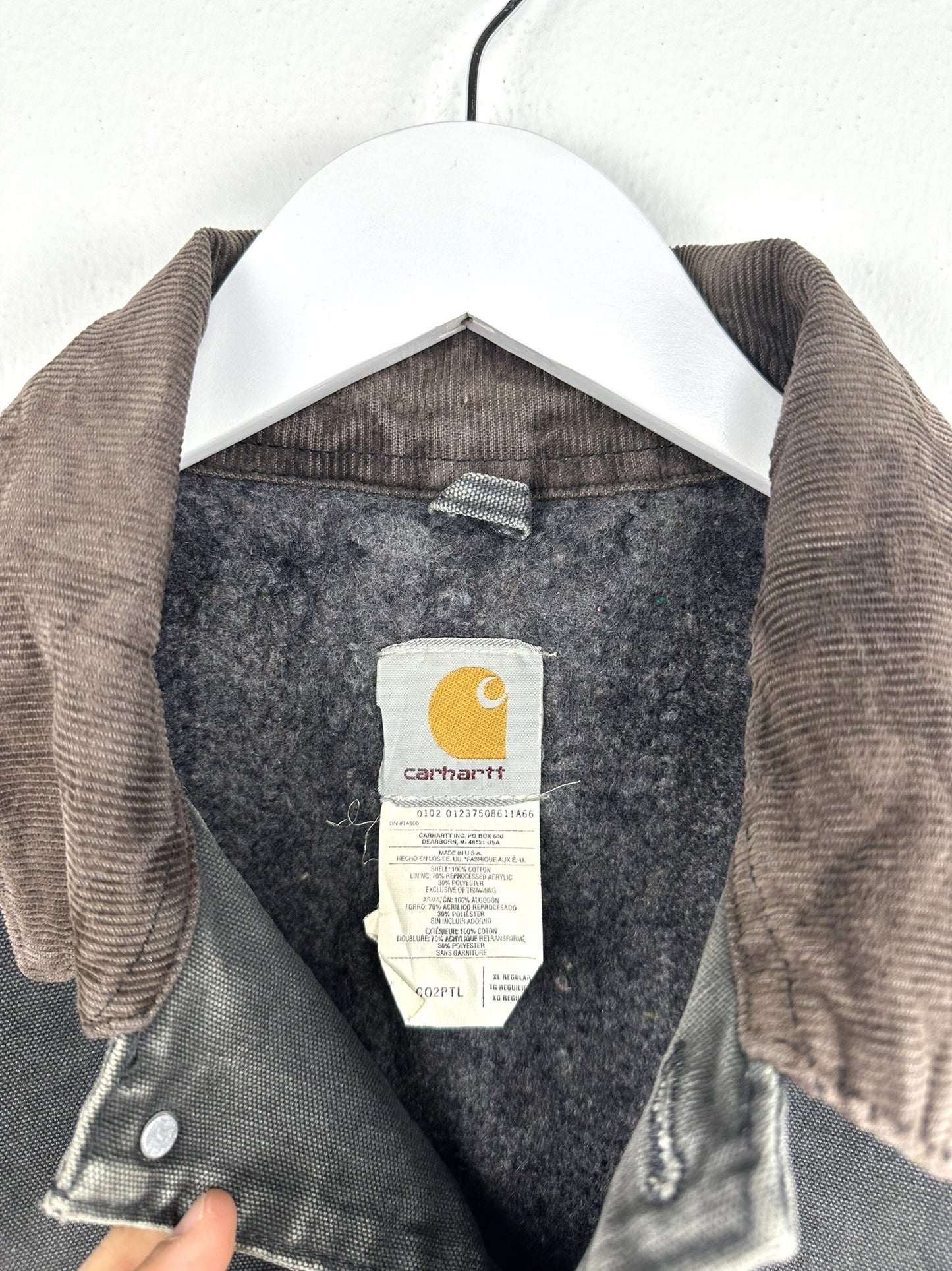 Carhartt grey jacket Made in USA (25c118) - XL