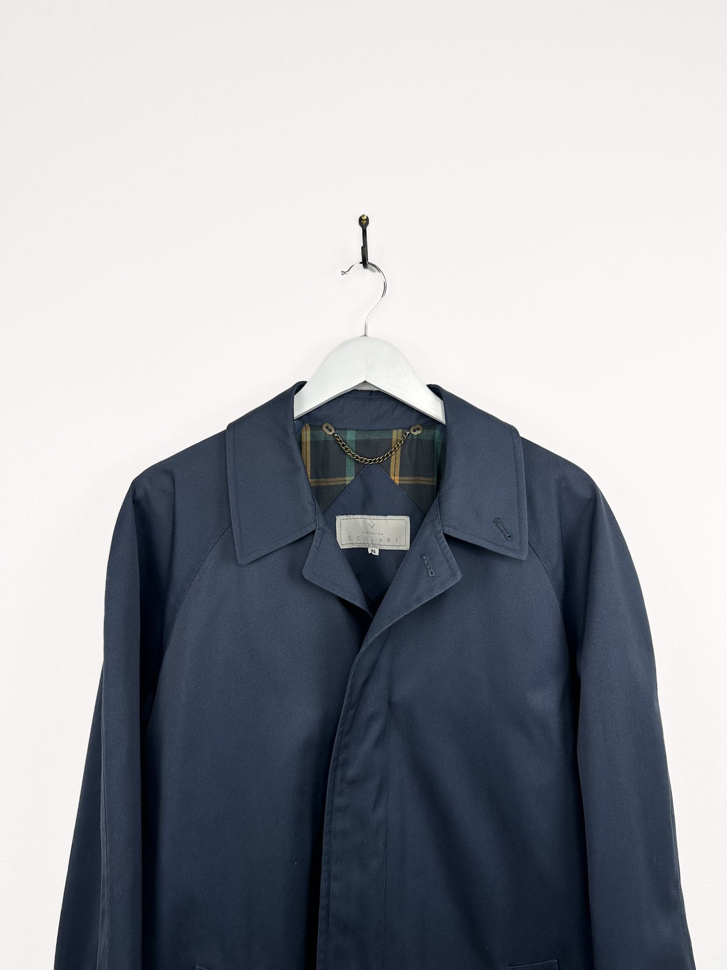 Trench blu uomo con cintura (25c71)- M