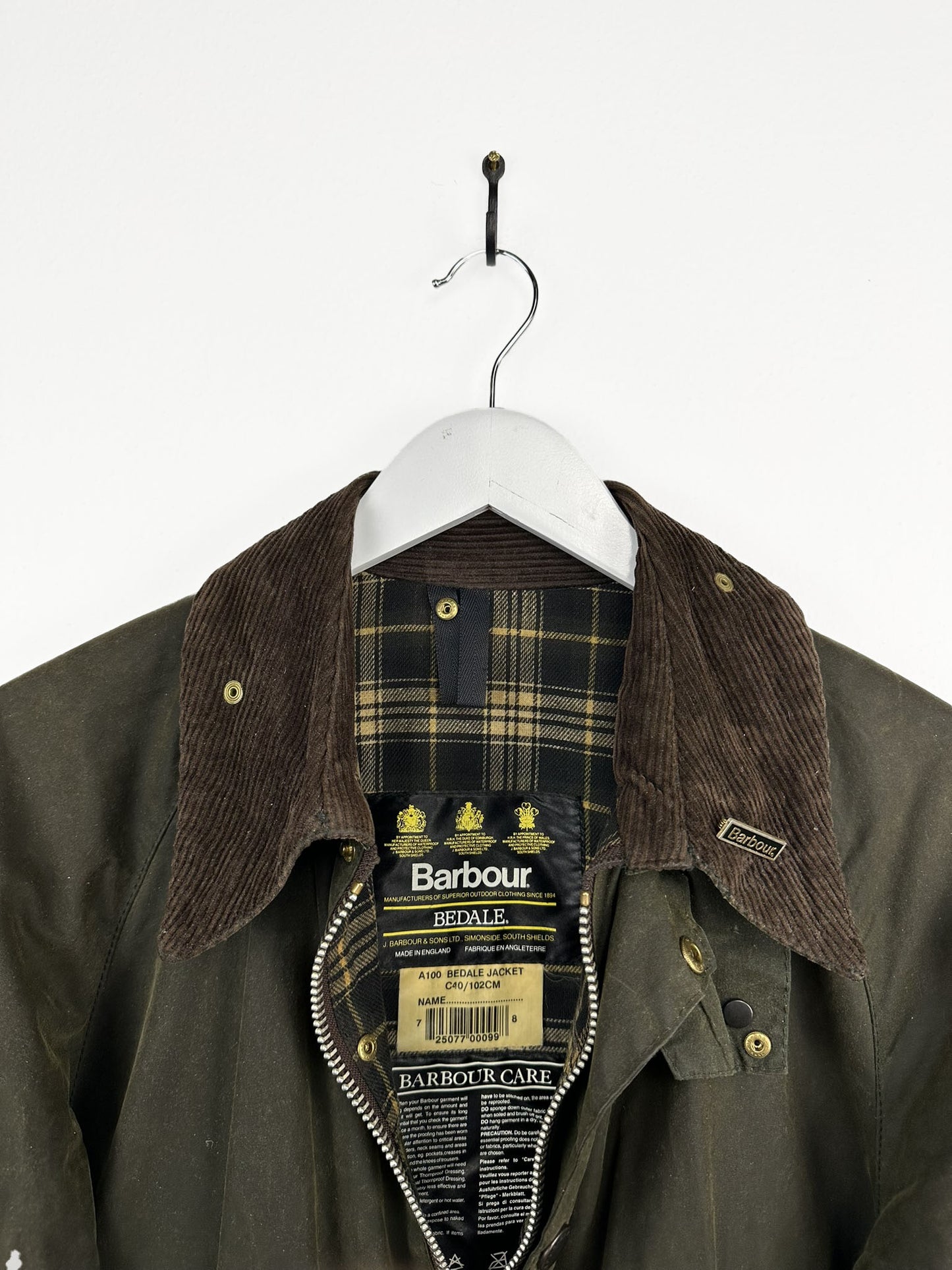 Barbour Bedale c40 verde spilla (25c89) - S