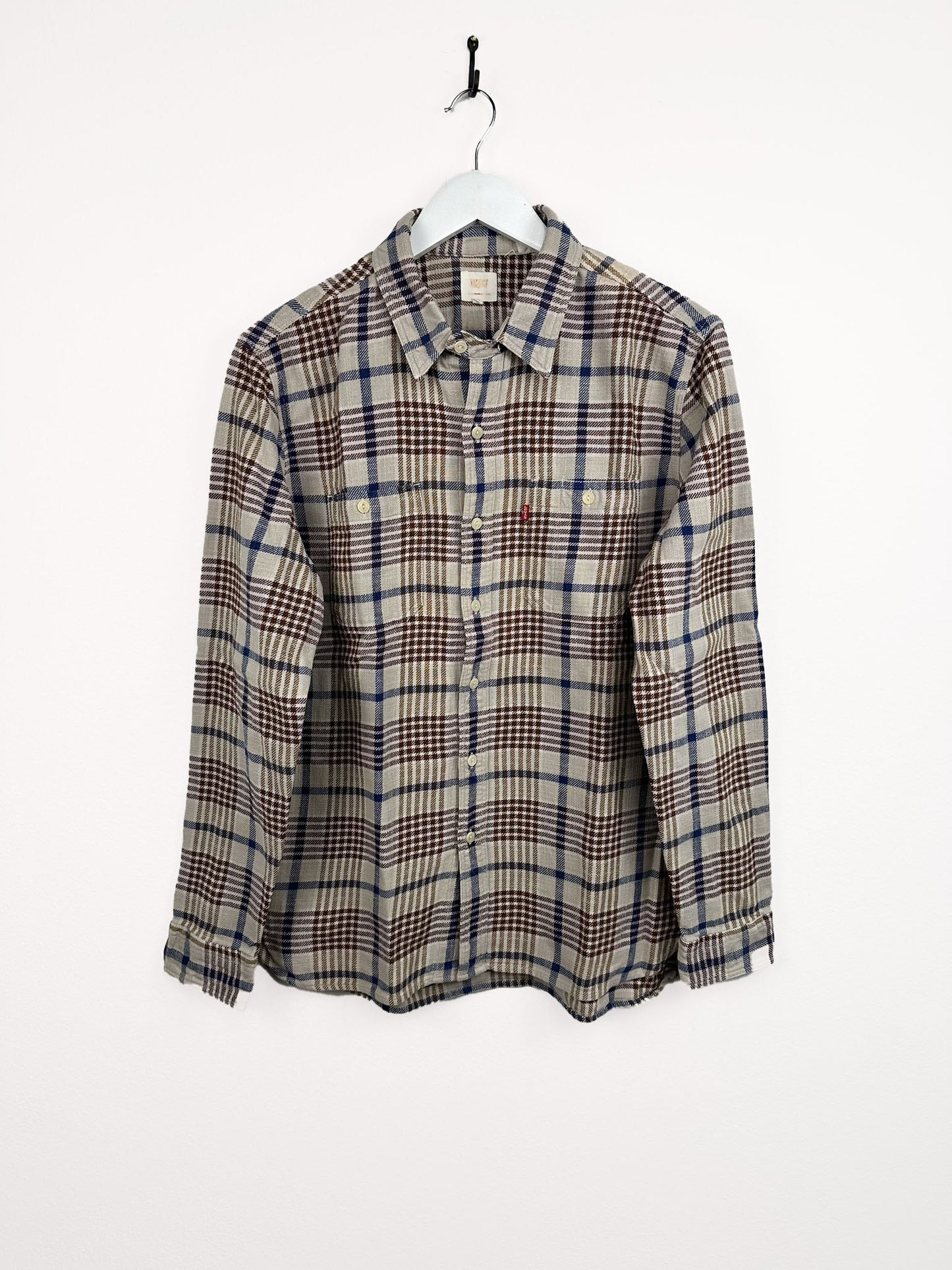 Camicia Levi's beige a quadri (25ca07) - M