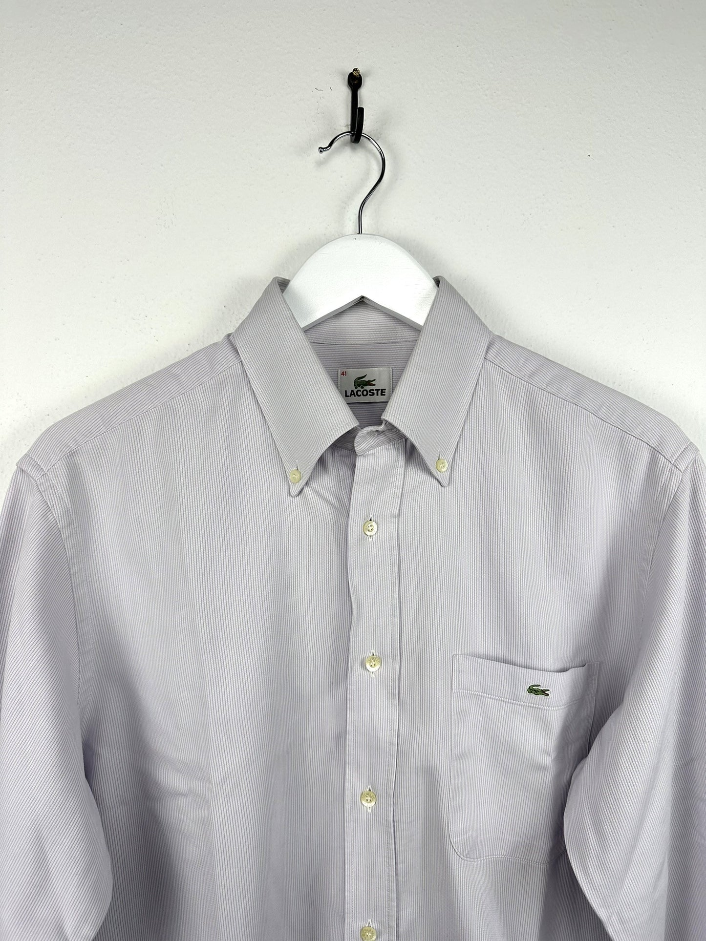 Camicia Lacoste azzurra a righe (25ca17) - M
