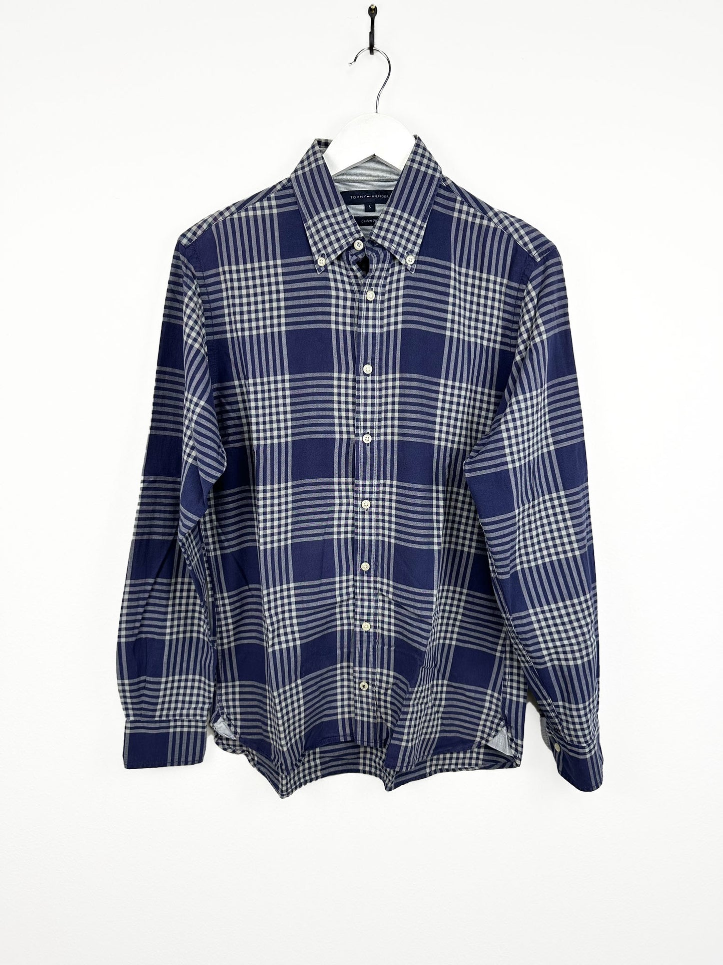 Camicia blu a quadri Tommy Hilfiger (25ca23) - S