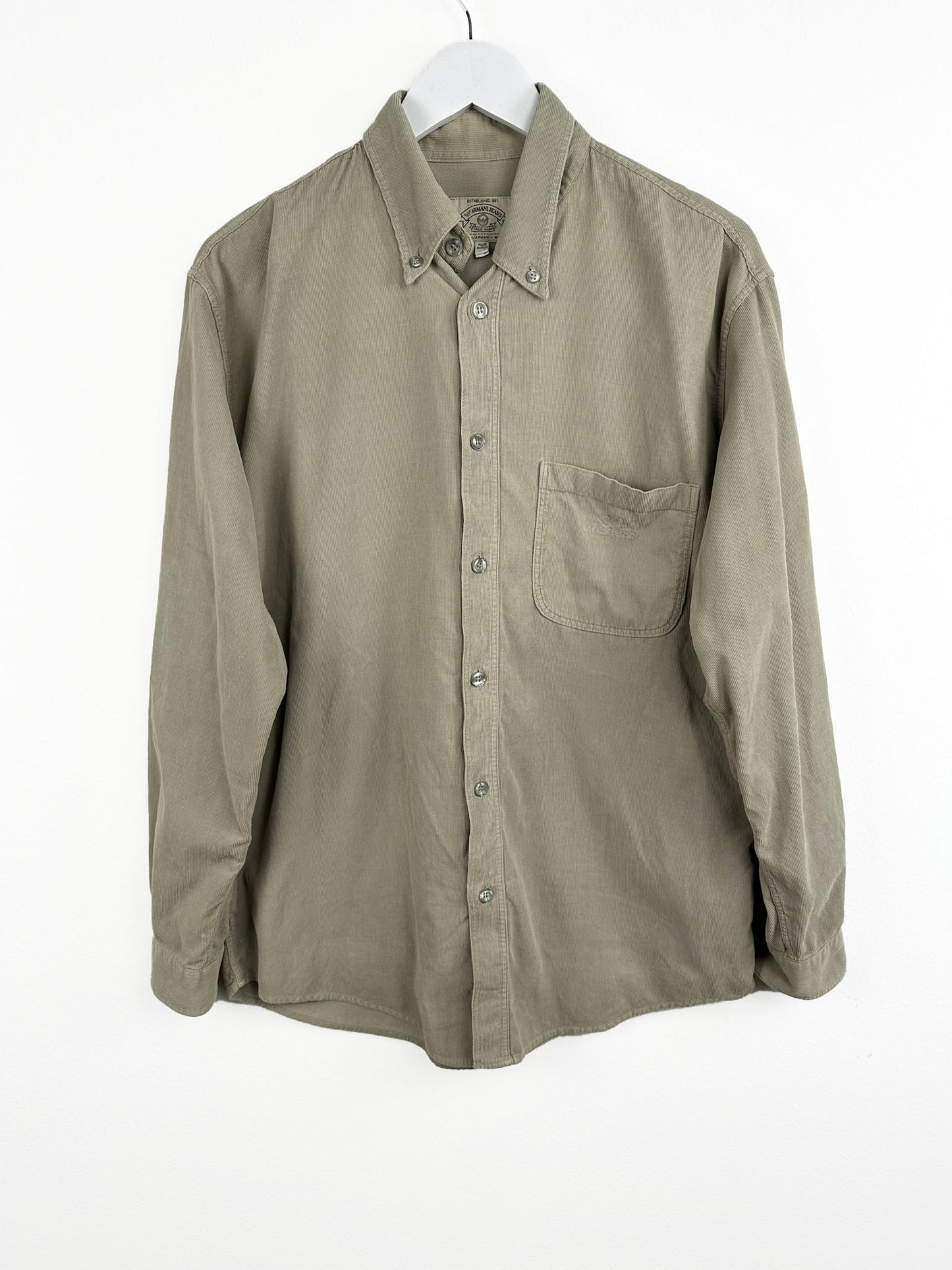Camicia beige a costine Armani 90s (25ca26) - L