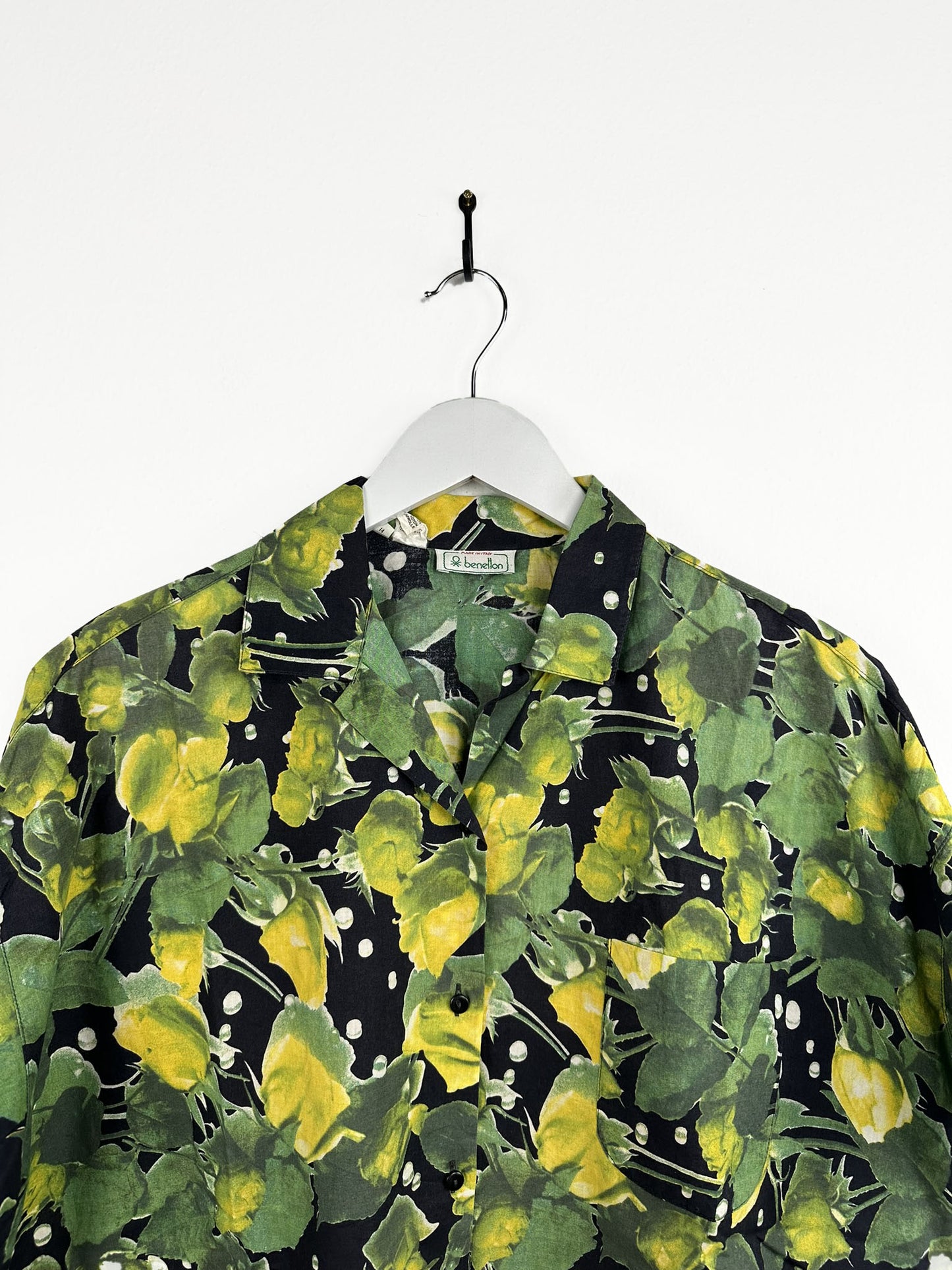 Camicia hawaiana Benetton verde 80s (25ca33) - S