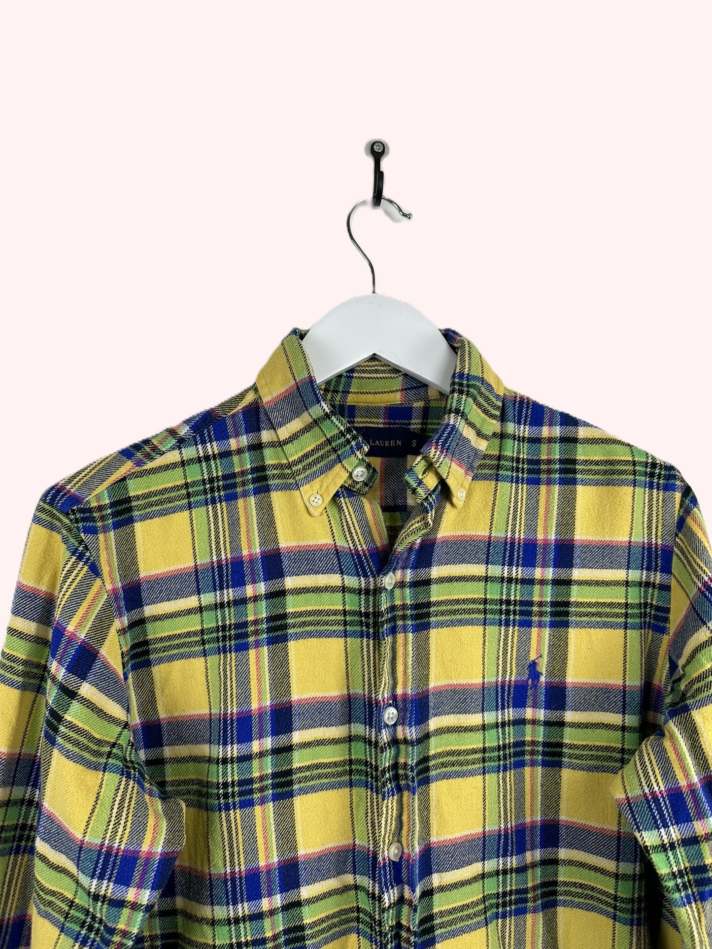 Camicia Ralph Lauren gialla a quadri (25ca35) - S