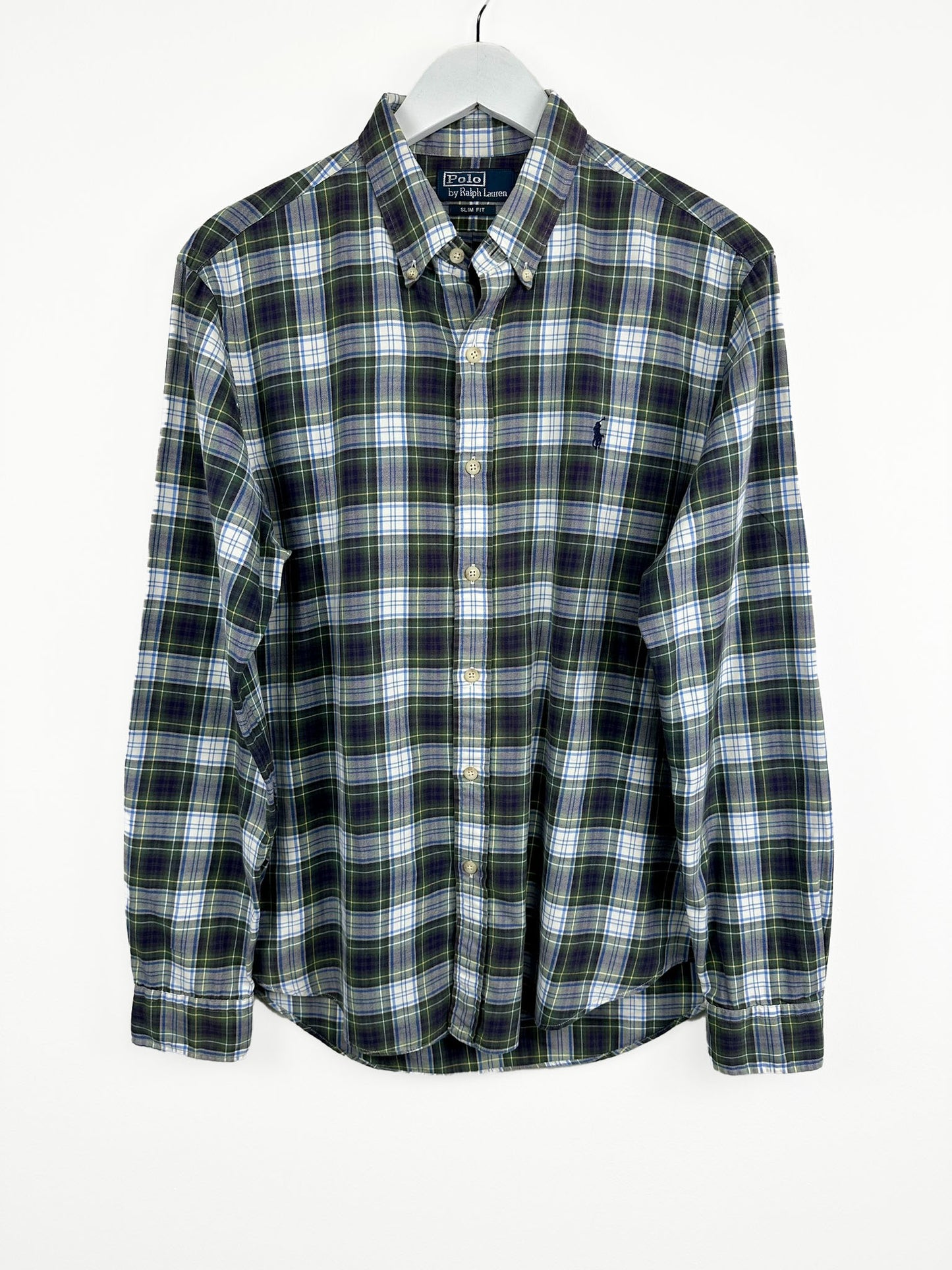Camicia Ralph Lauren verde bianca (25ca45) - L