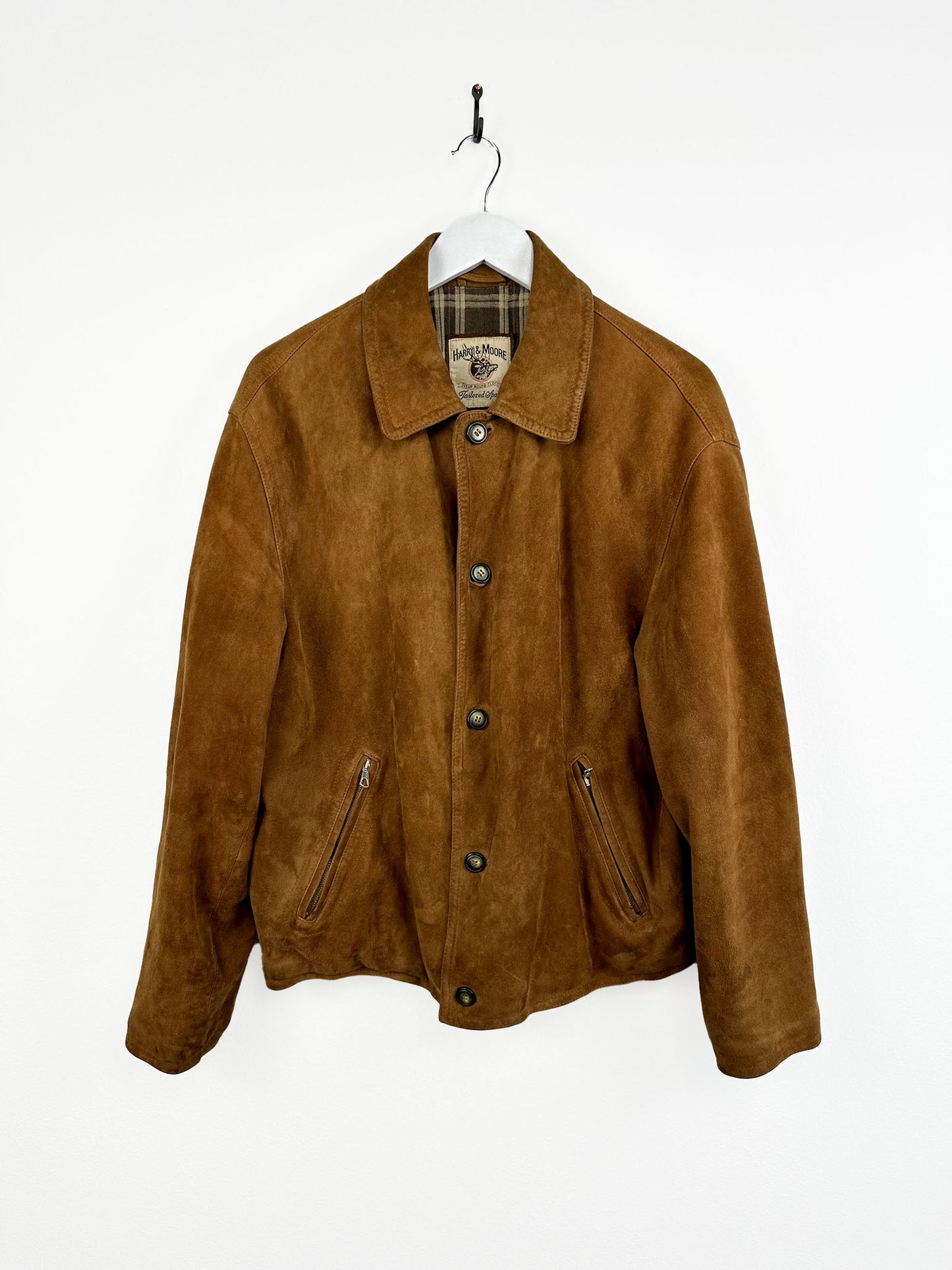 Giacca in camoscio marrone (25g104) - M