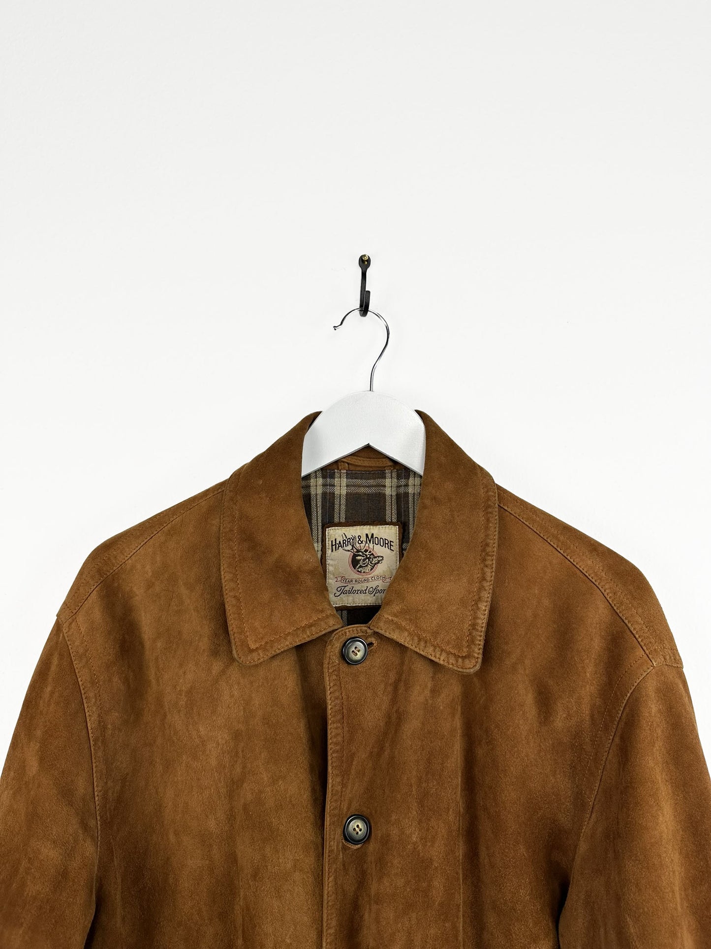 Giacca in camoscio marrone (25g104) - M