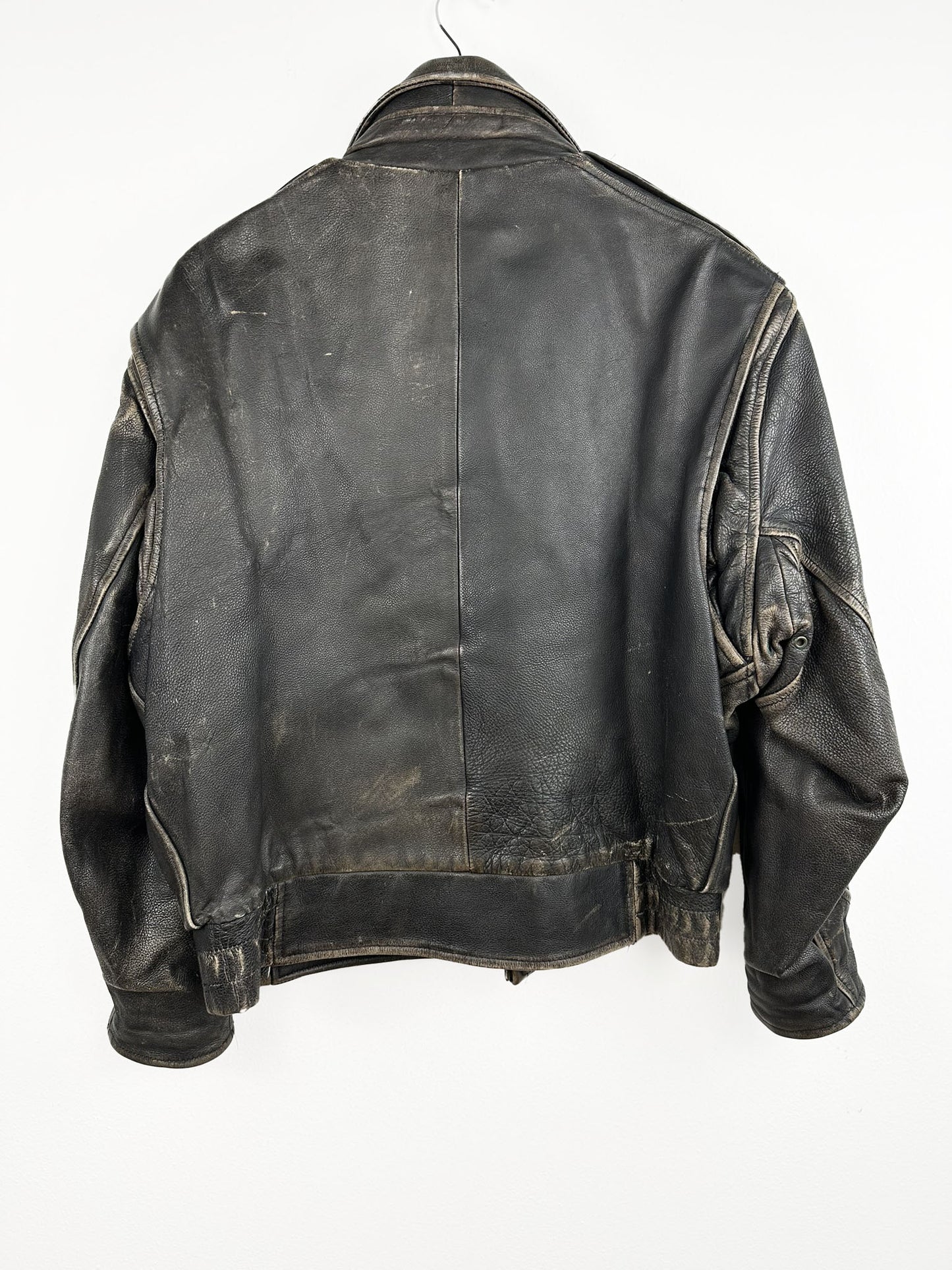 Bomboogie bomber in pelle 90s marrone (25g132) - M
