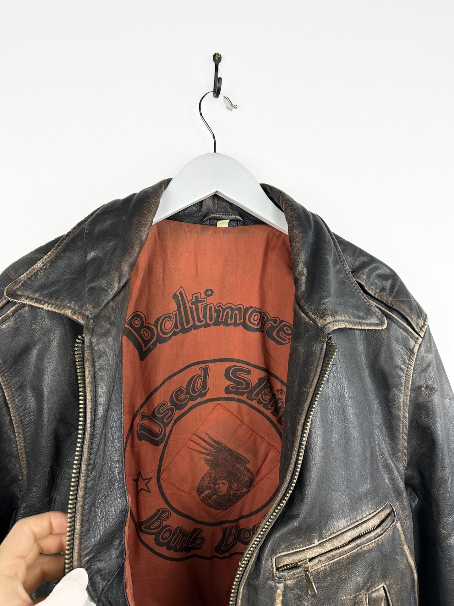Bomboogie bomber in pelle 90s (25g133) - L