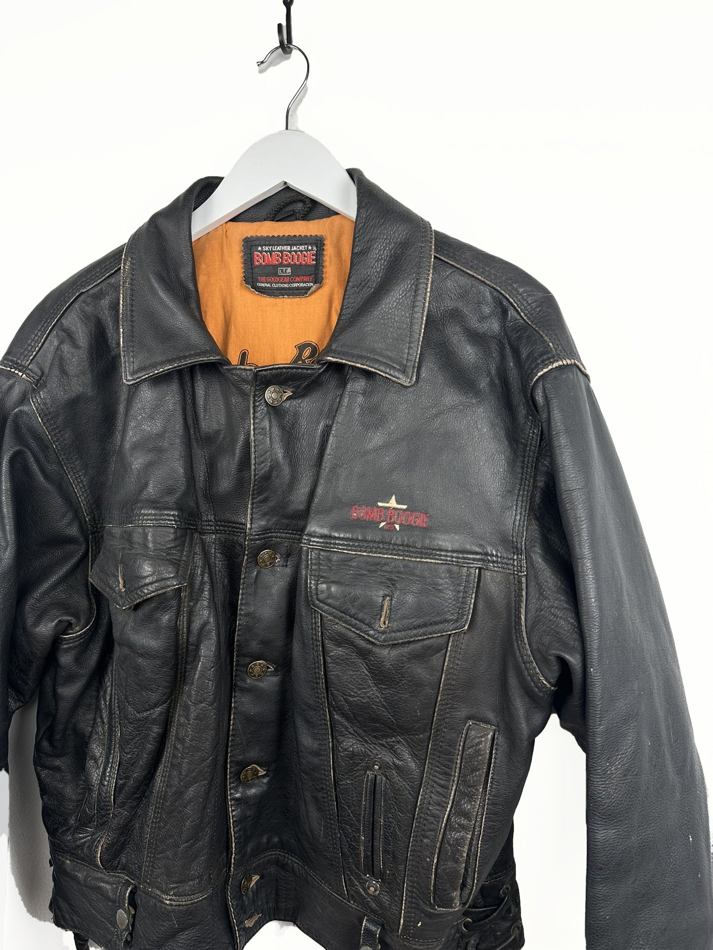 Bomboogie Leather jacket 90s (25g136) -M
