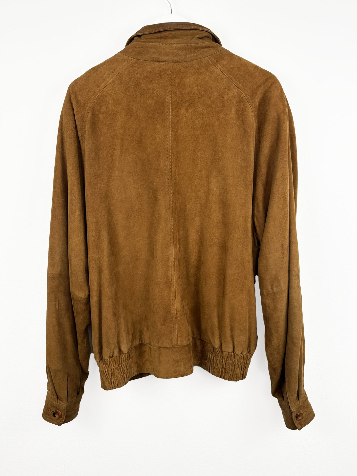 Giacca in camoscio marrone (25g137) - XL