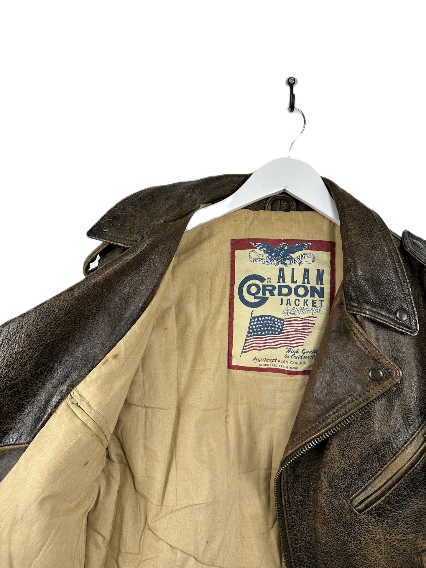 Giacca in pelle Alan Gordon crop unisex (25g181) - S