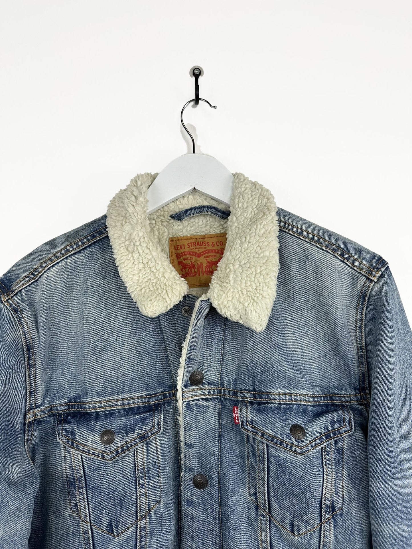 Giacca Levi's sherpa azzurra (25g193) - M