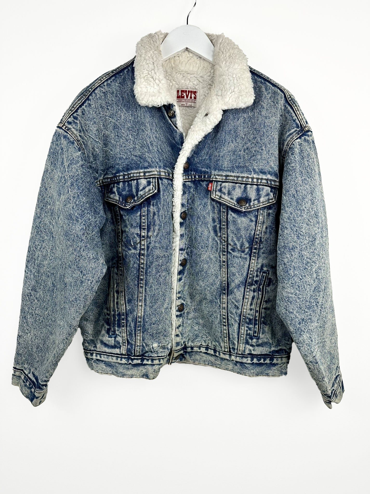 Giacca Levi's blu Made in Usa 80s (25g208) M – Seventage Shop