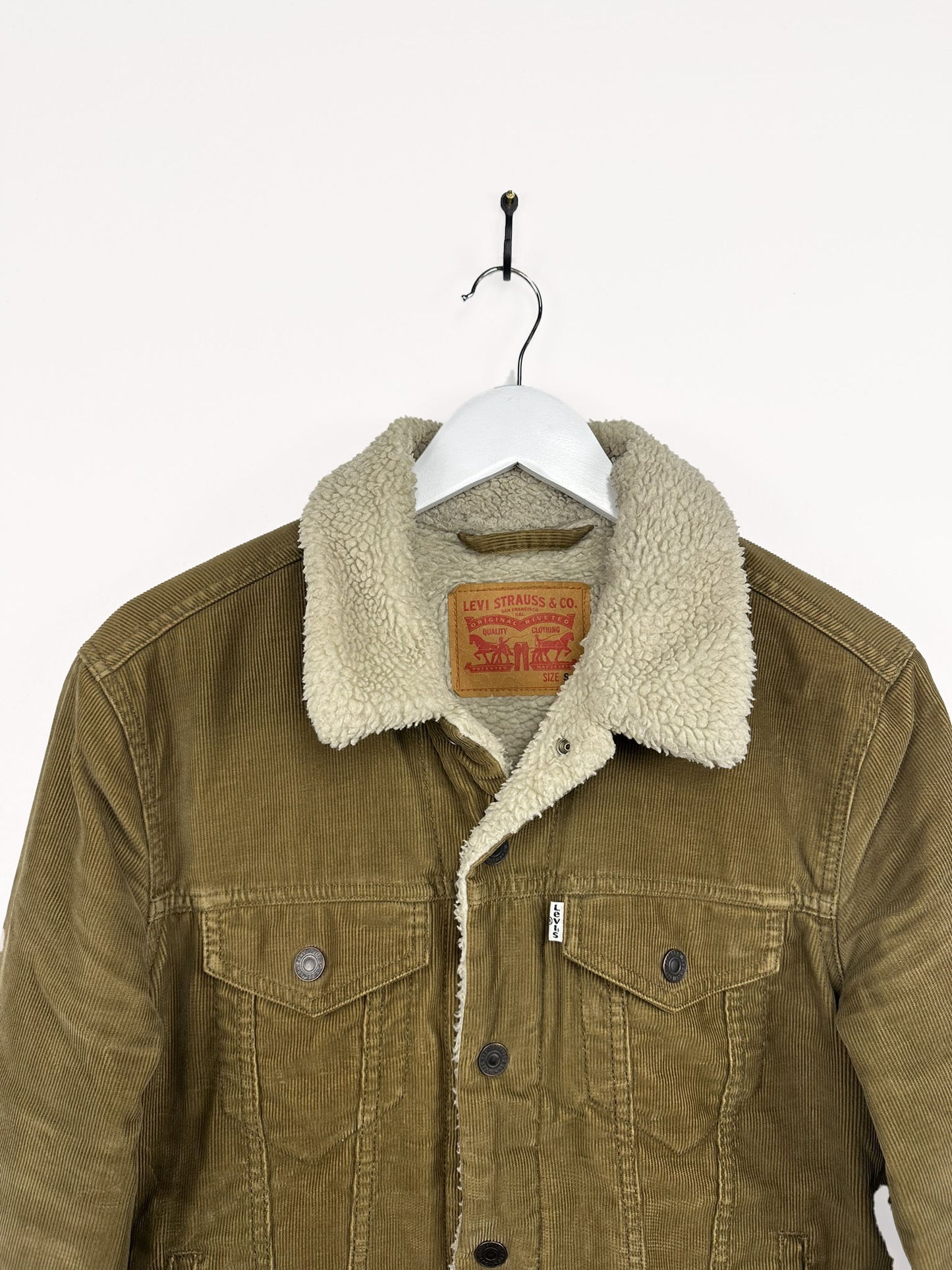 Trucker Levi's marrone a costine (25g43) - S