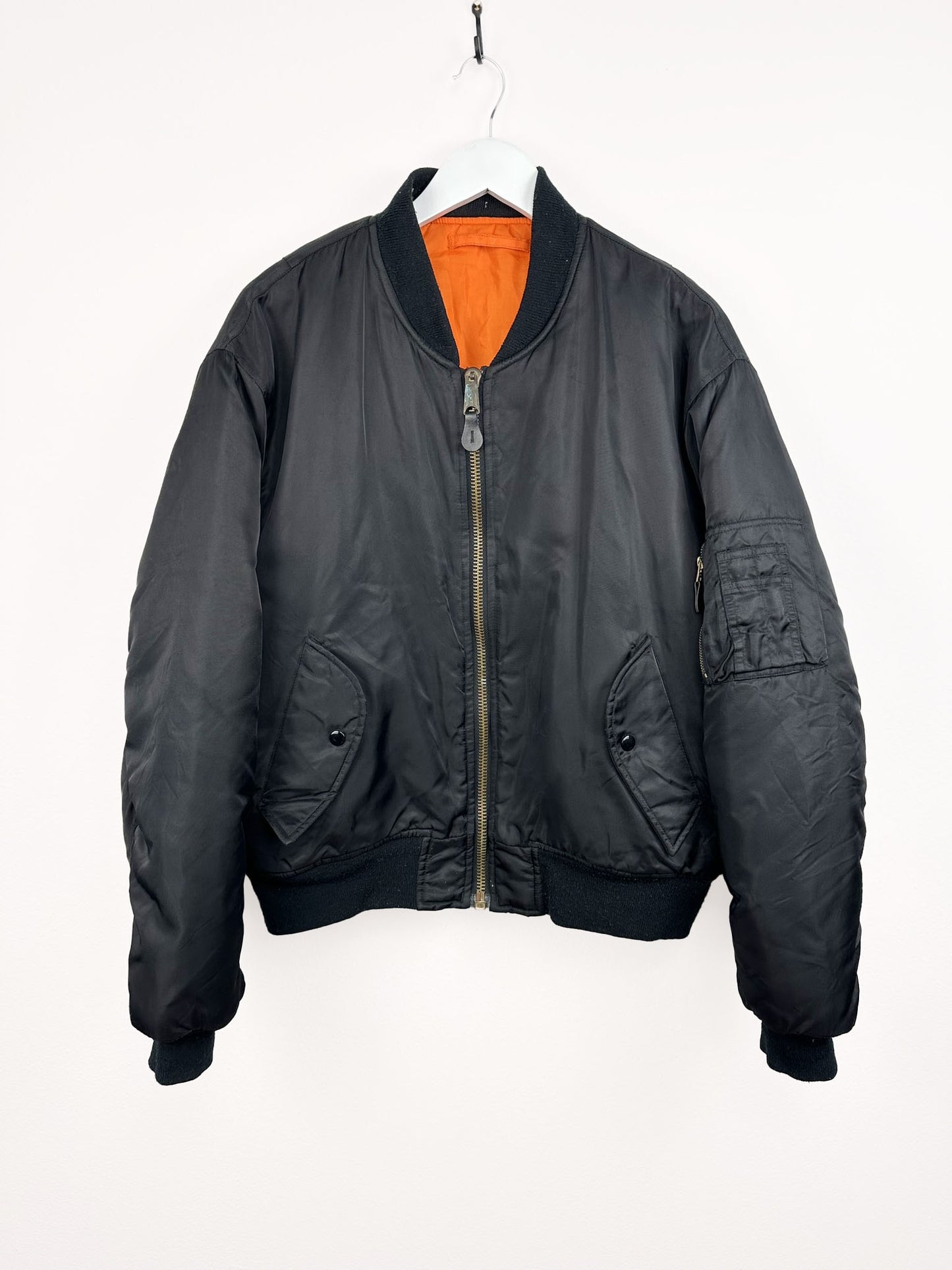Bomber nero MA-1 type USAF (25g50) -XL