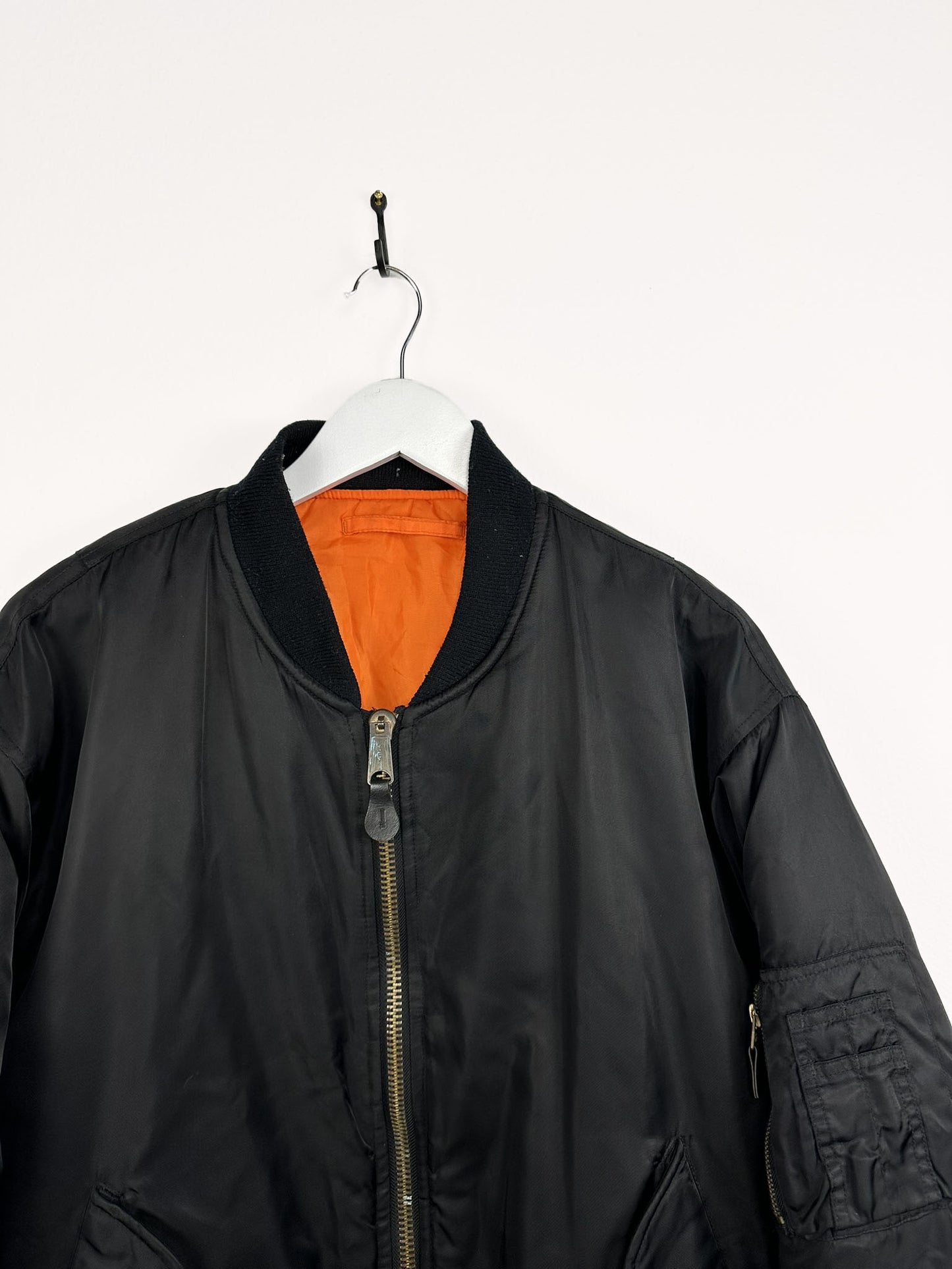 Bomber nero MA-1 type USAF (25g50) -XL