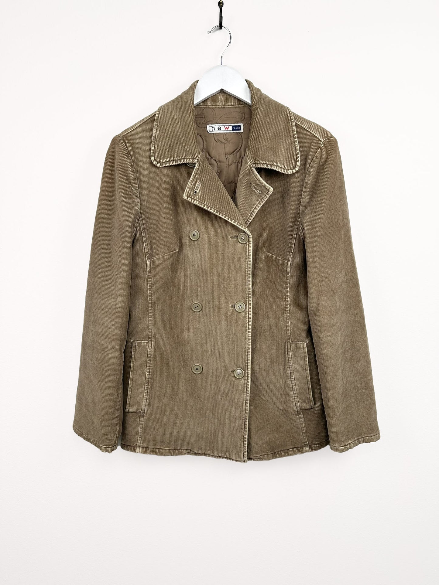 Blazer a costine beige donna (25g53) - S