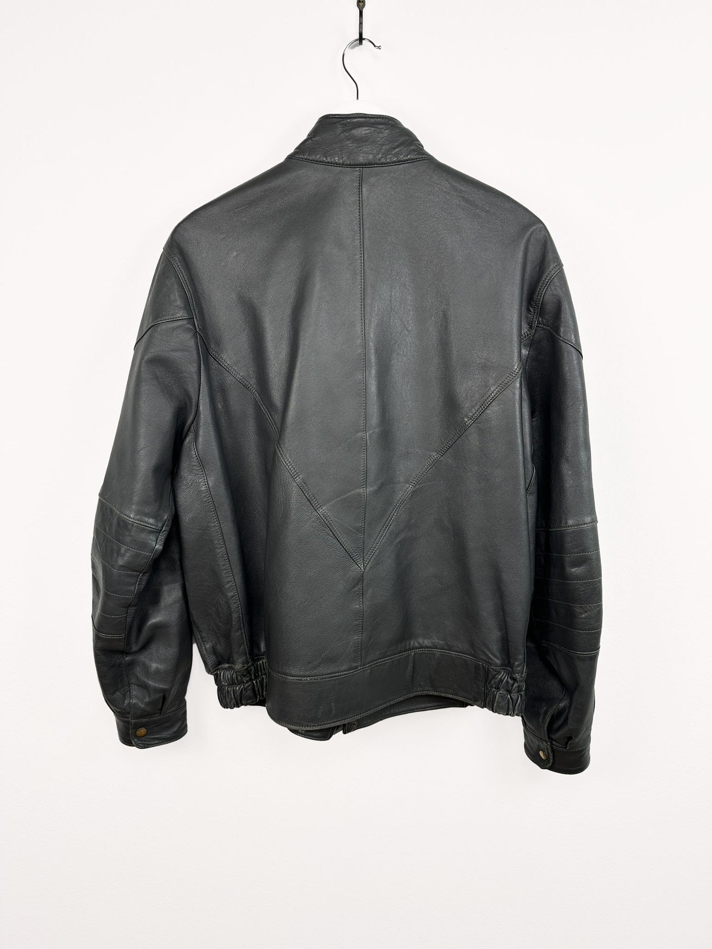 Giacca in pelle verde 90s (25g55) - L