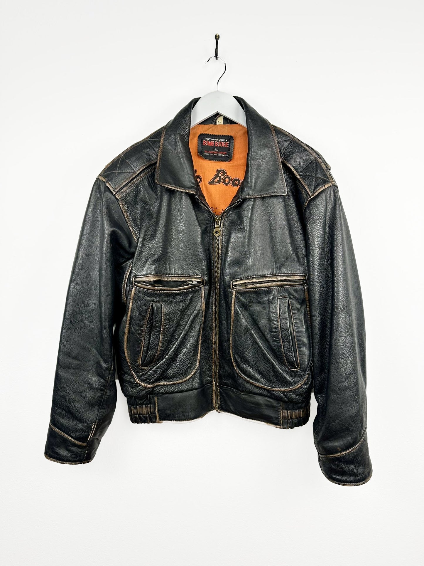 Bomboogie bomber in pelle 90s raro (25g89) - L