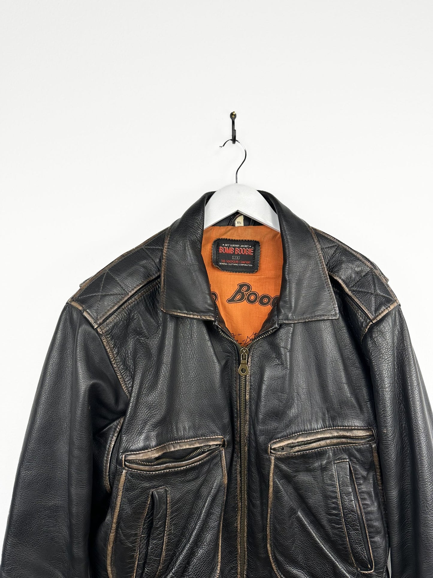 Bomboogie bomber in pelle 90s raro (25g89) - L