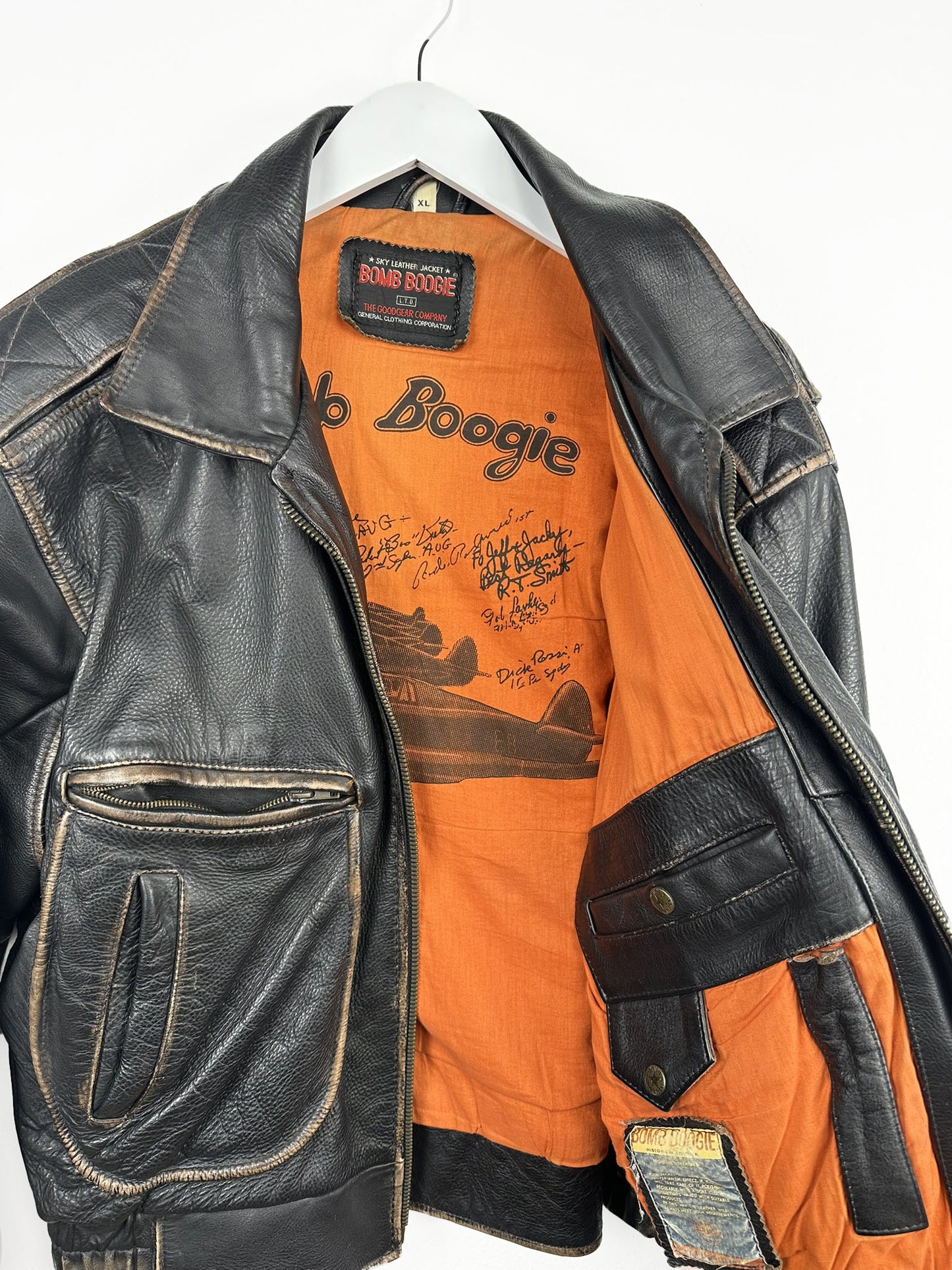 Bomboogie bomber in pelle 90s raro (25g89) - L