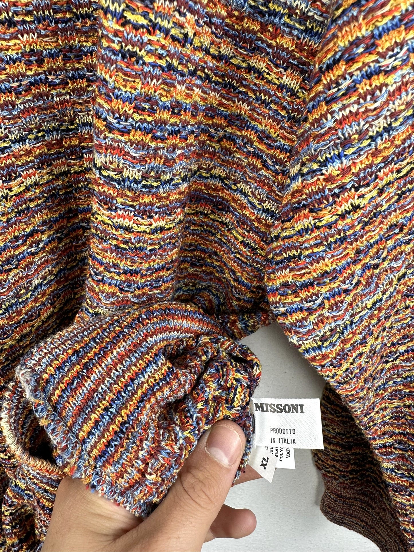 Maglione Missoni in cotone rosso (25m107) - XL