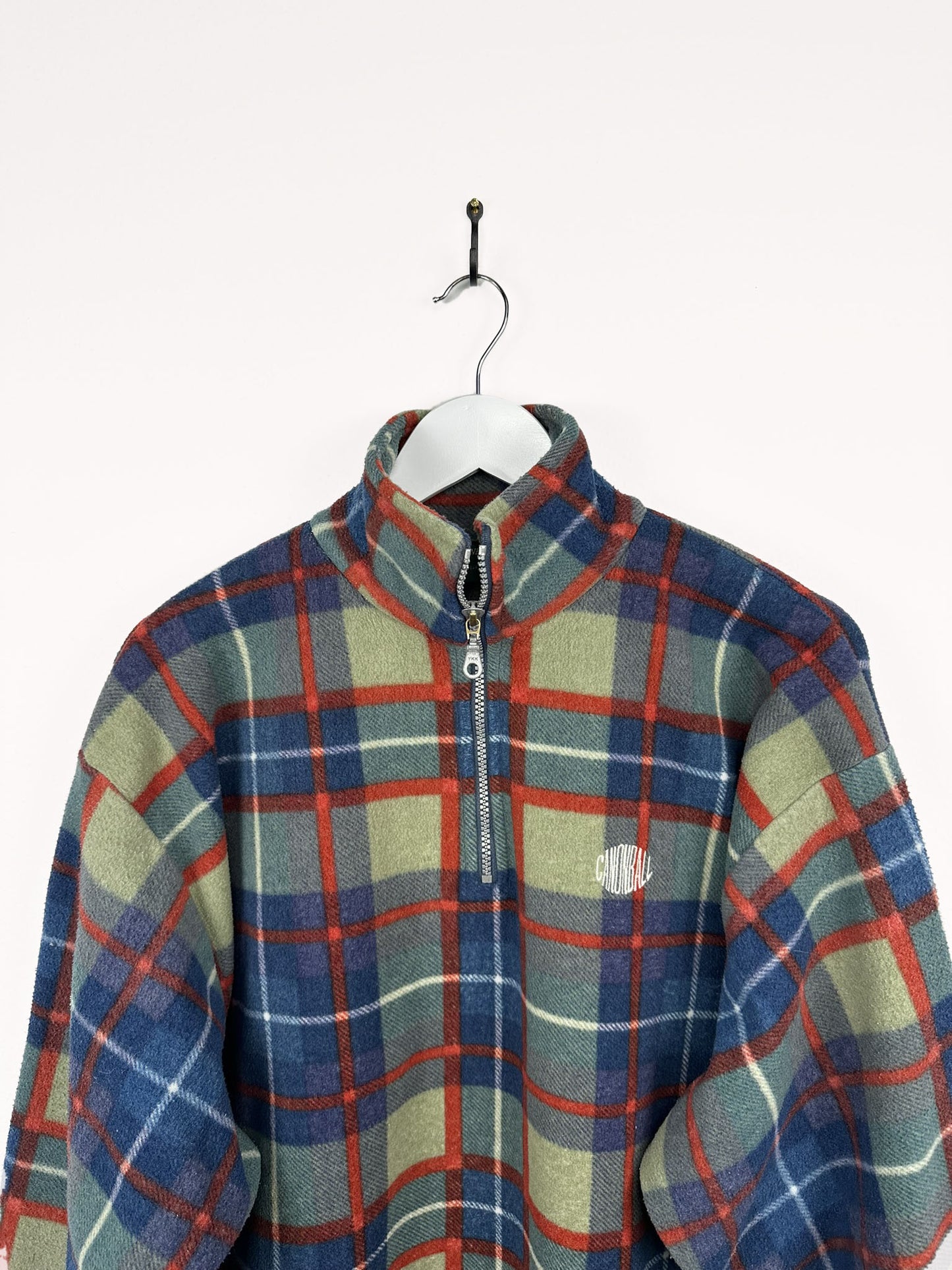 Pile check verde blu (25m15) - XL