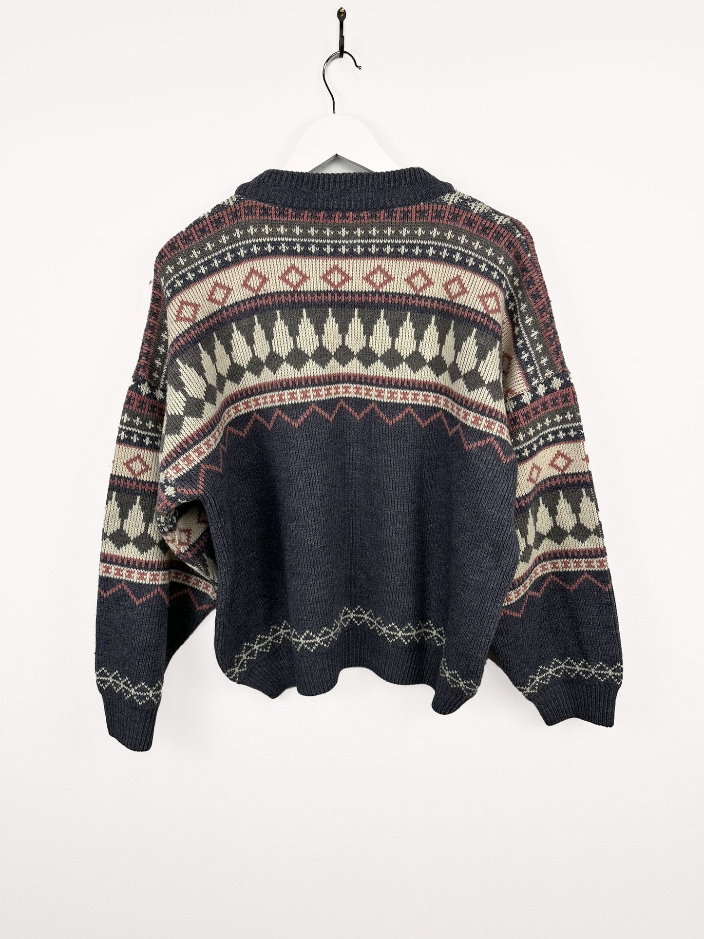 Maglione grigio beige 90s - L