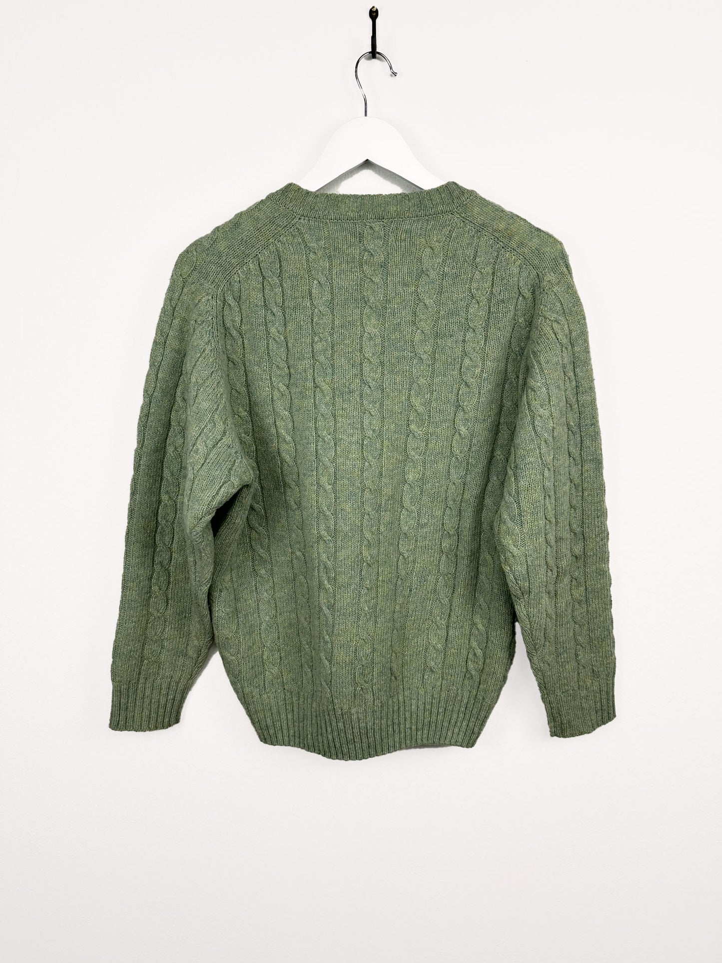 Maglione verde in lana 90s (25m52) - M