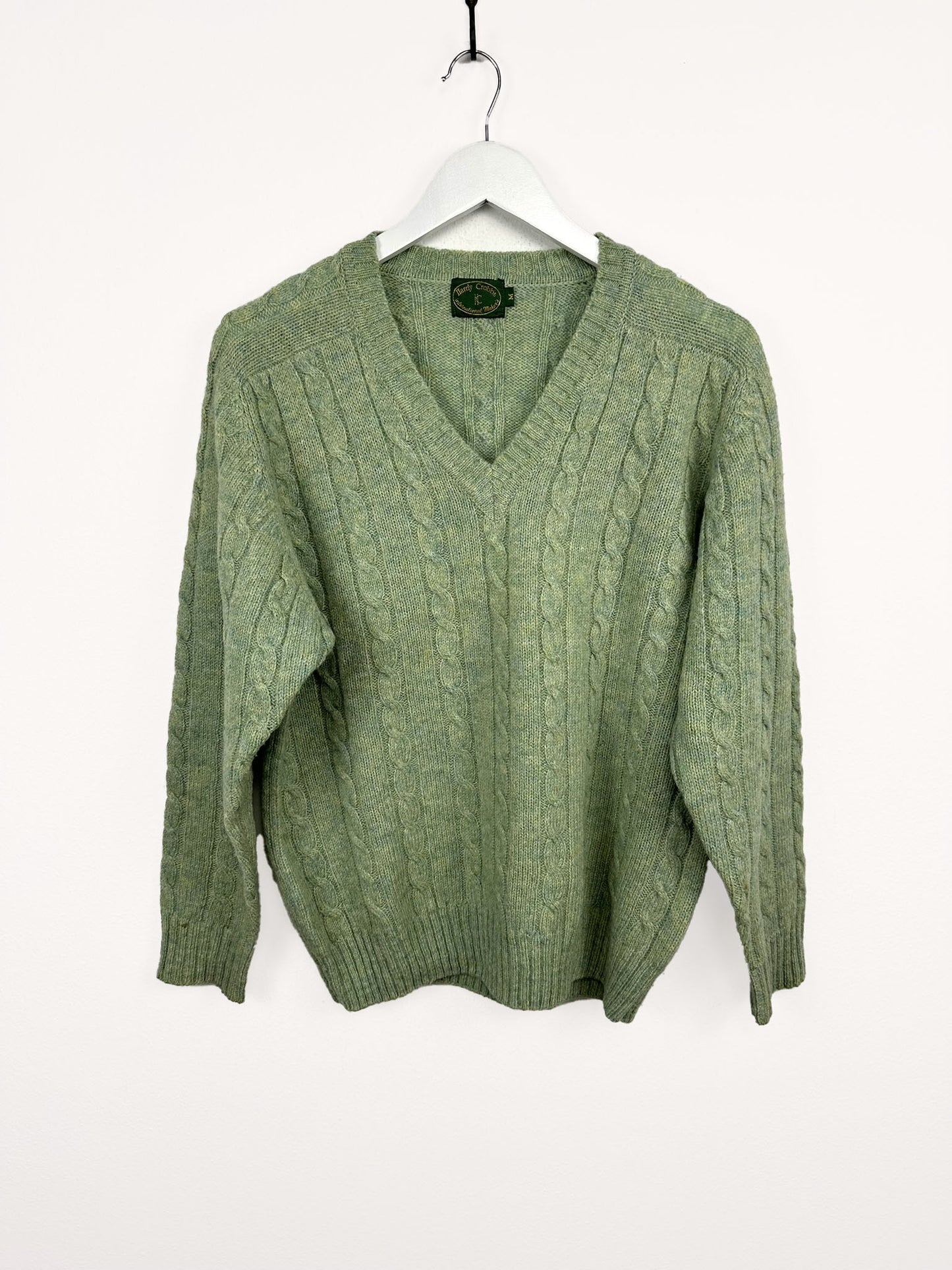 Maglione verde in lana 90s (25m52) - M