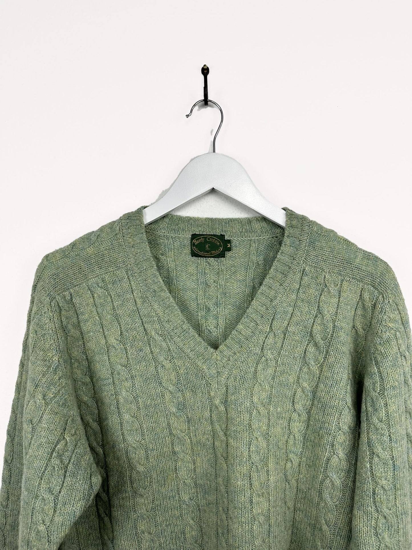 Maglione verde in lana 90s (25m52) - M