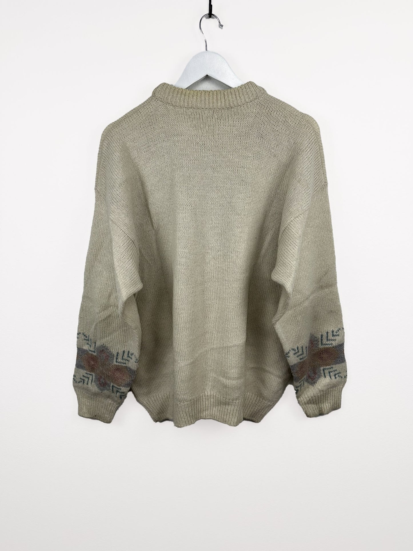 Maglione in lana beige 90s (25m71) - L