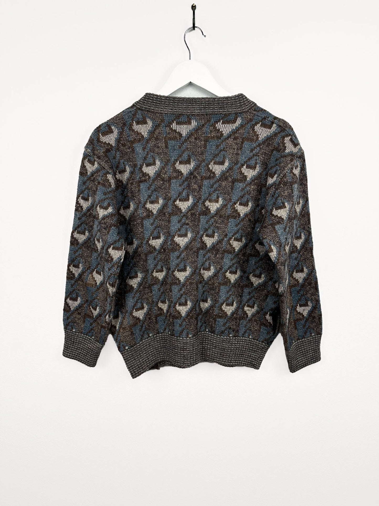 Cardigan blu in lana donna (25m88) - M