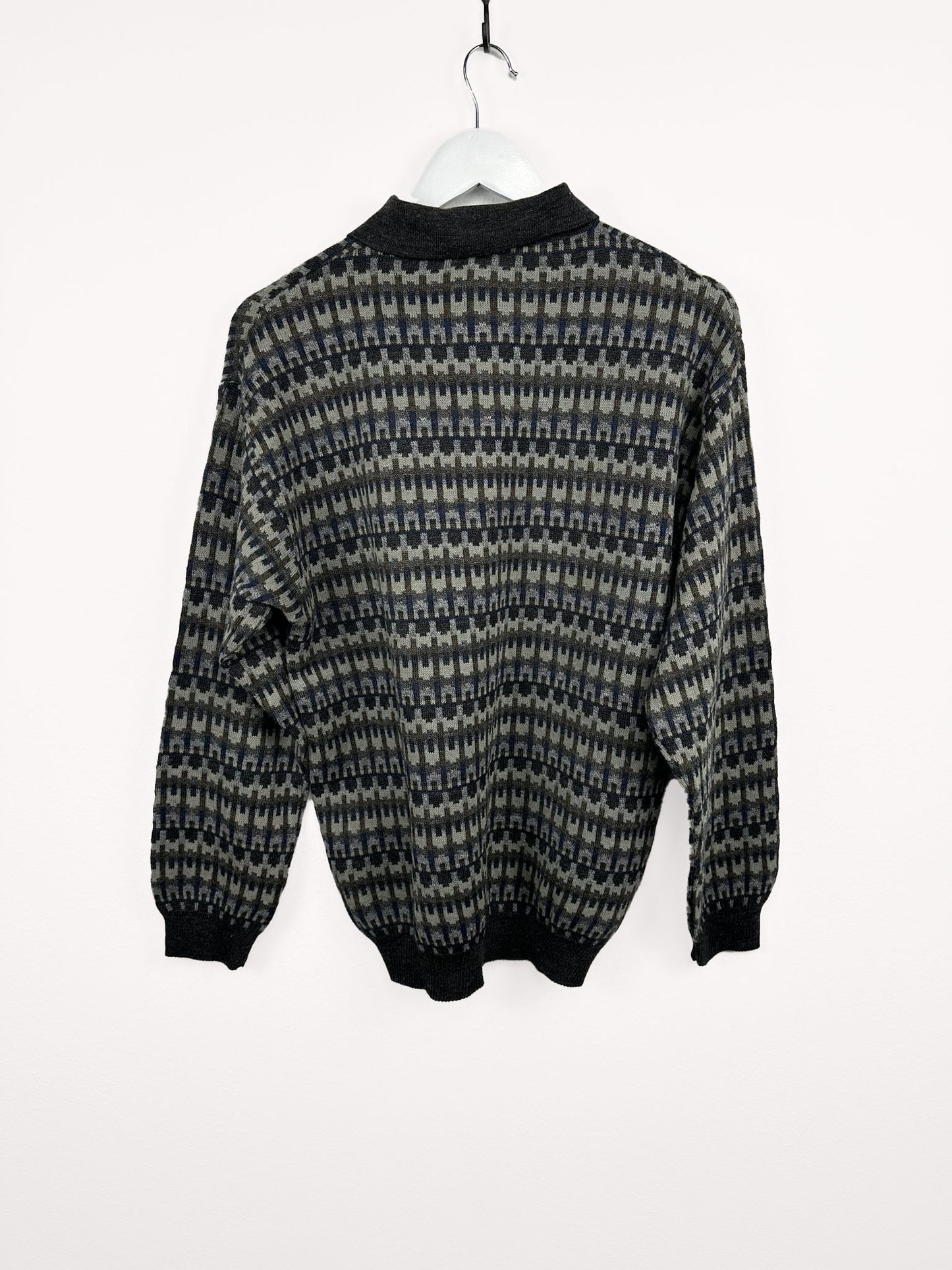 Maglione verde beige 90s (25m92) - M