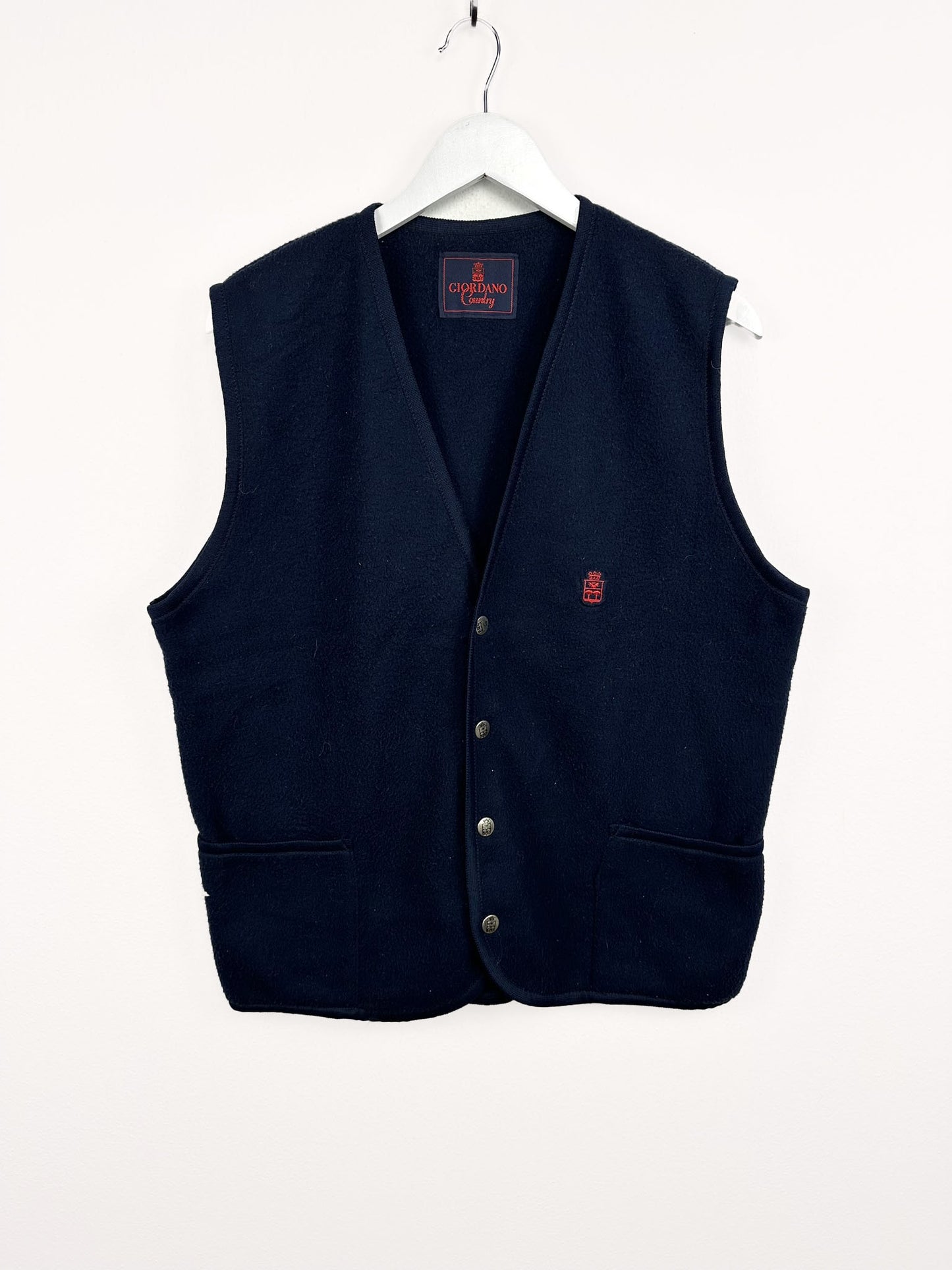 Gilet in pile blu 90s (25m98) - M