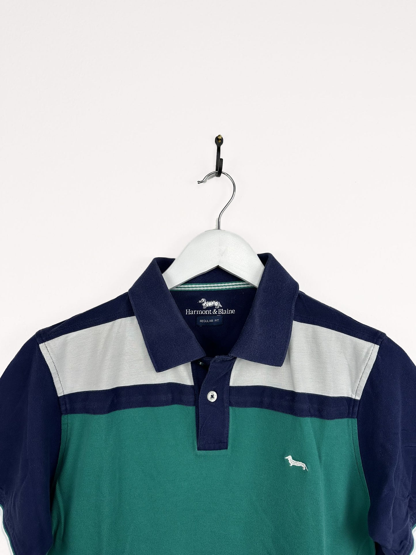 Polo Harmont&Blaine blu verde (25p08) - S