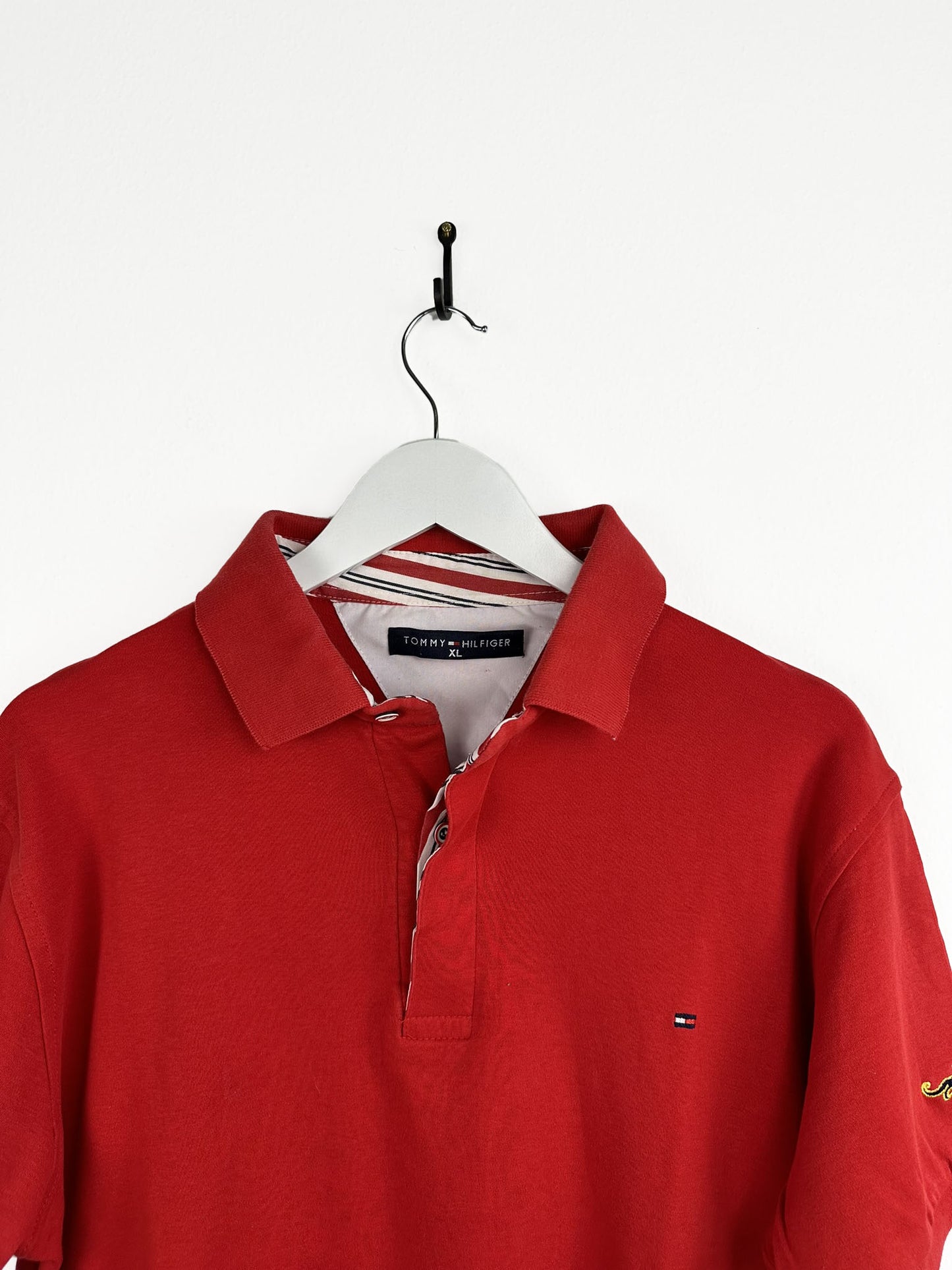 Polo Tommy Hilfiger rossa 90s (25p102) - XL/L