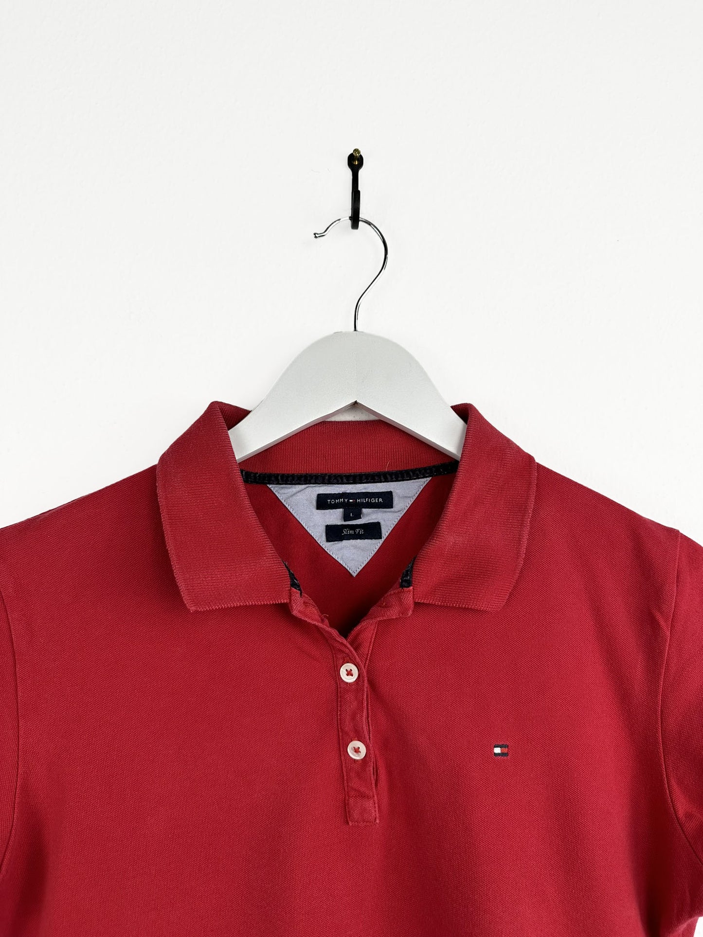Polo Tommy Hilfiger rossa donna (25p107) - M/L