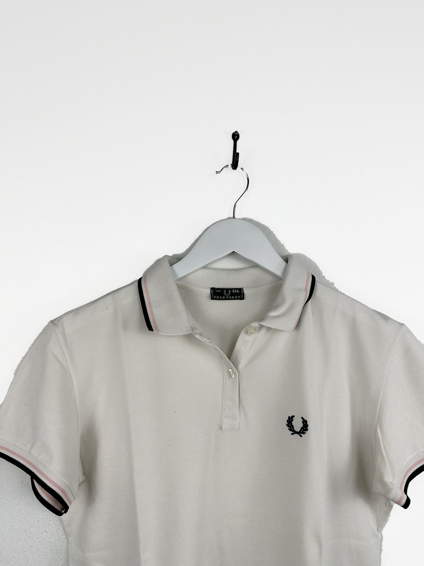 Polo Fred Perry bianca (25p125) - XS