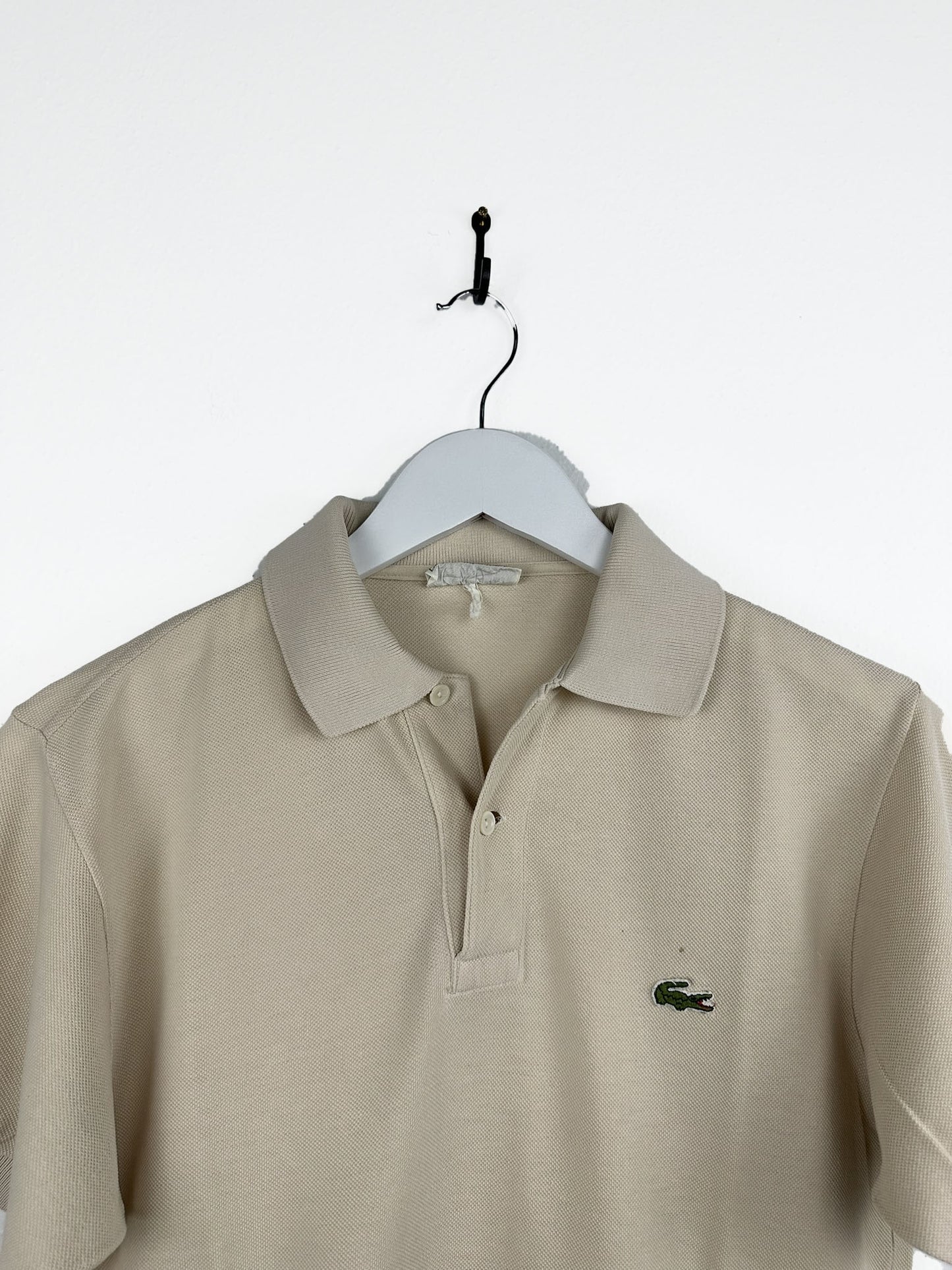 Polo Lacoste beige 80s (25p127) - M