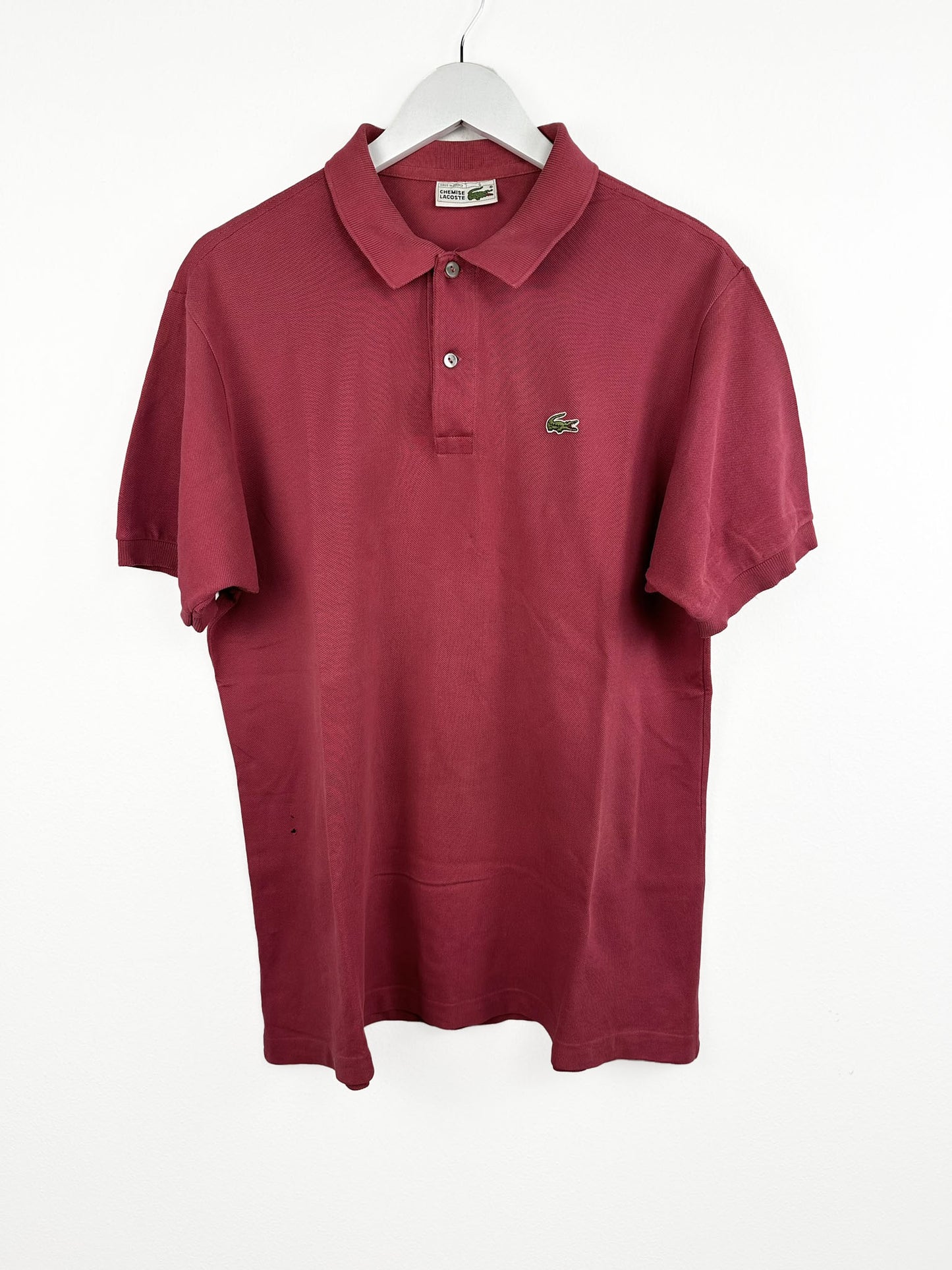 Polo Lacoste borgogna 80s (25p132) - XL