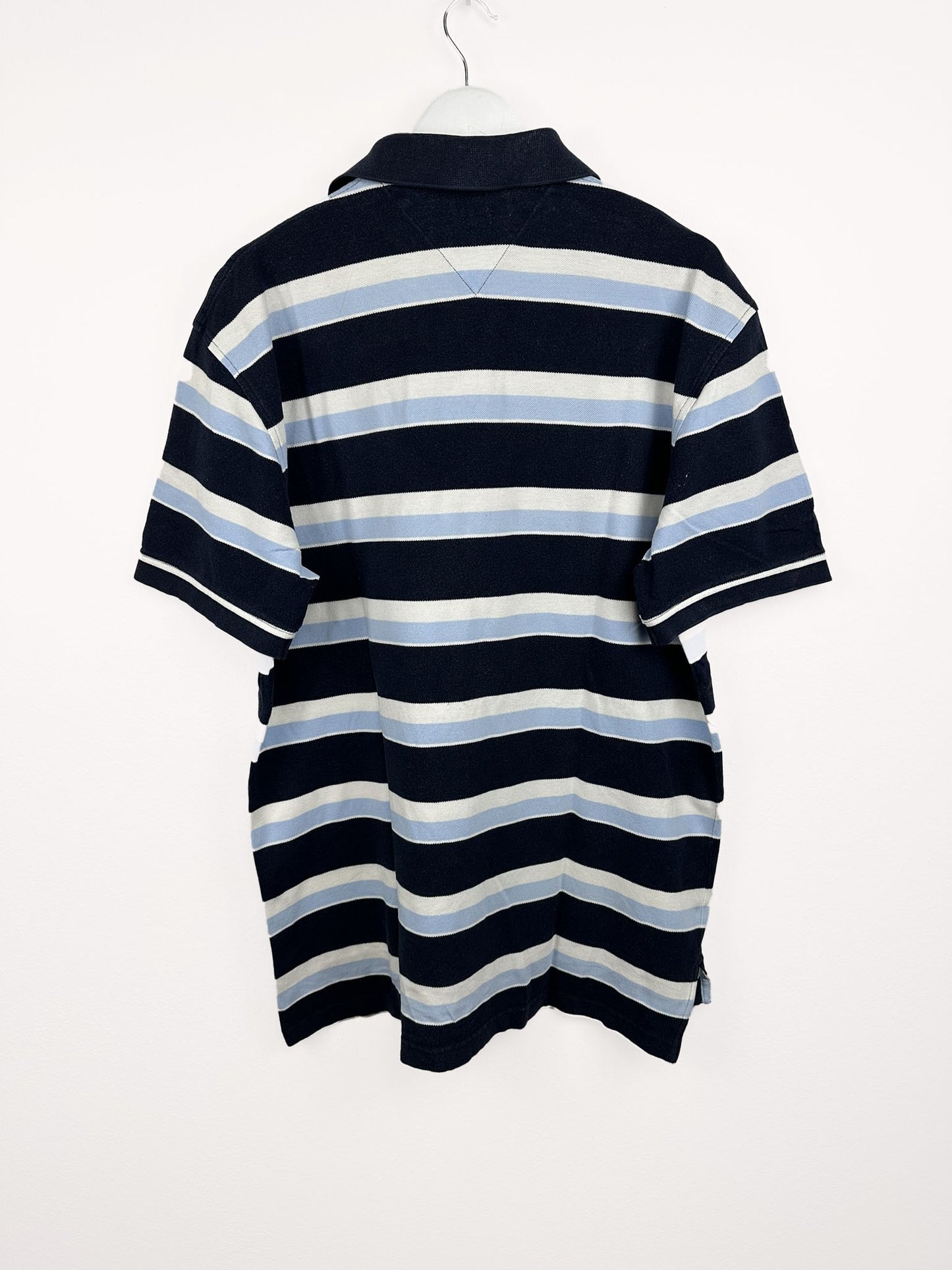 Polo Tommy Hilfiger blu righe 90s (25p13) -XXL