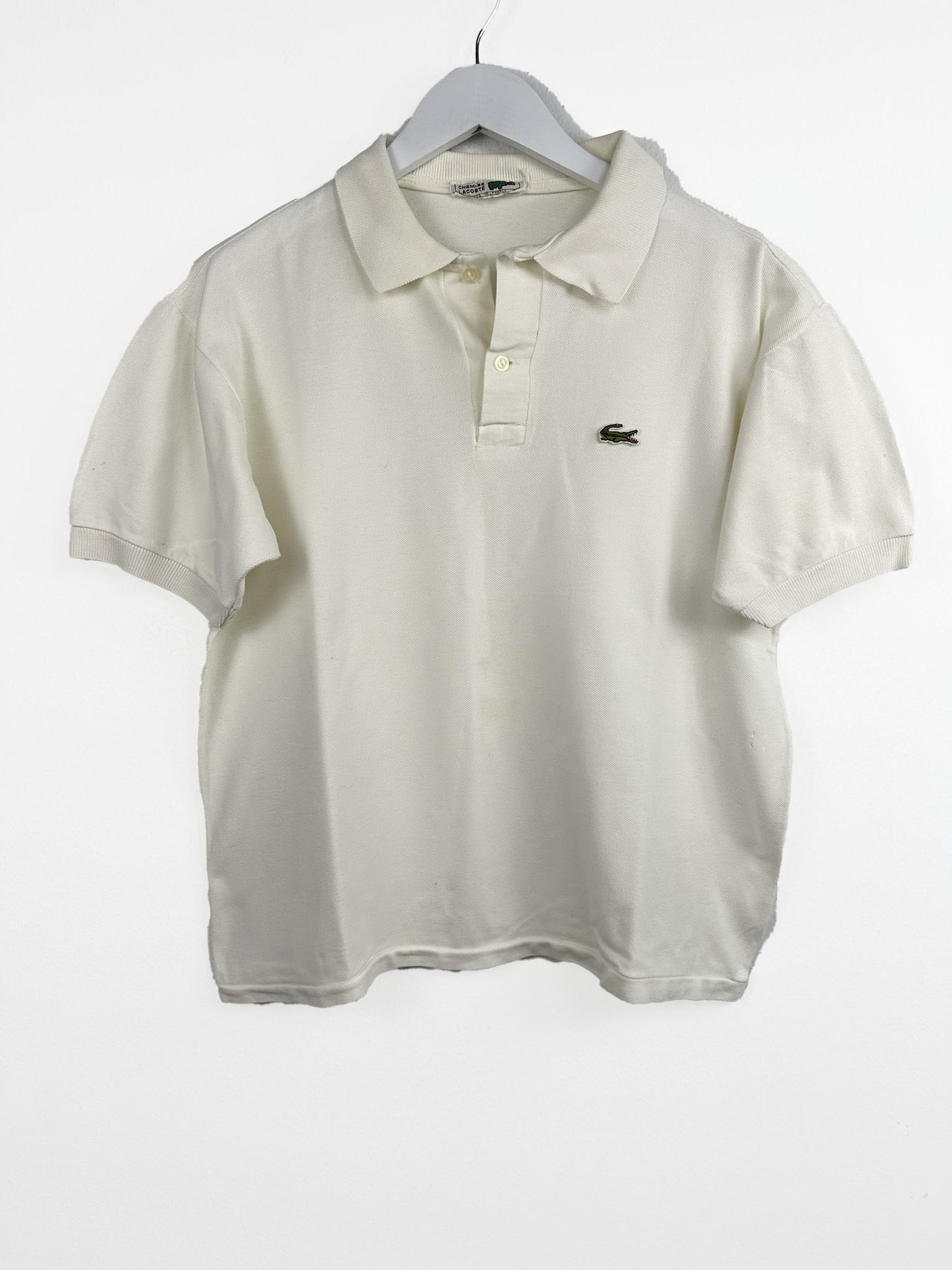 Polo Lacoste bianca 80s (25p170) - S