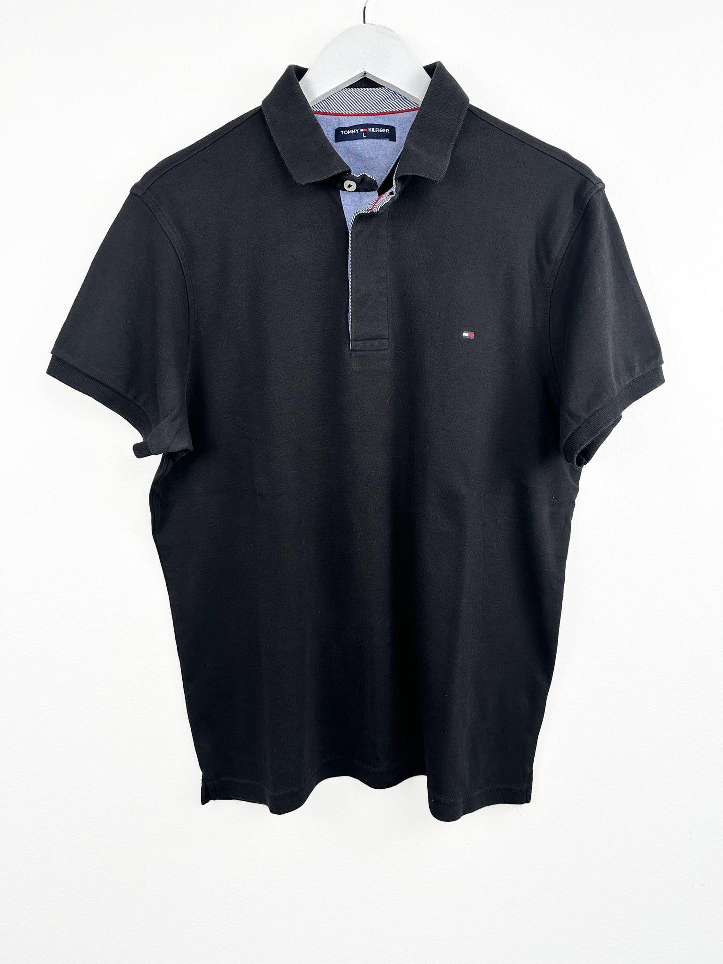 Polo Tommy Hilfiger nera 90s (25p174) - L