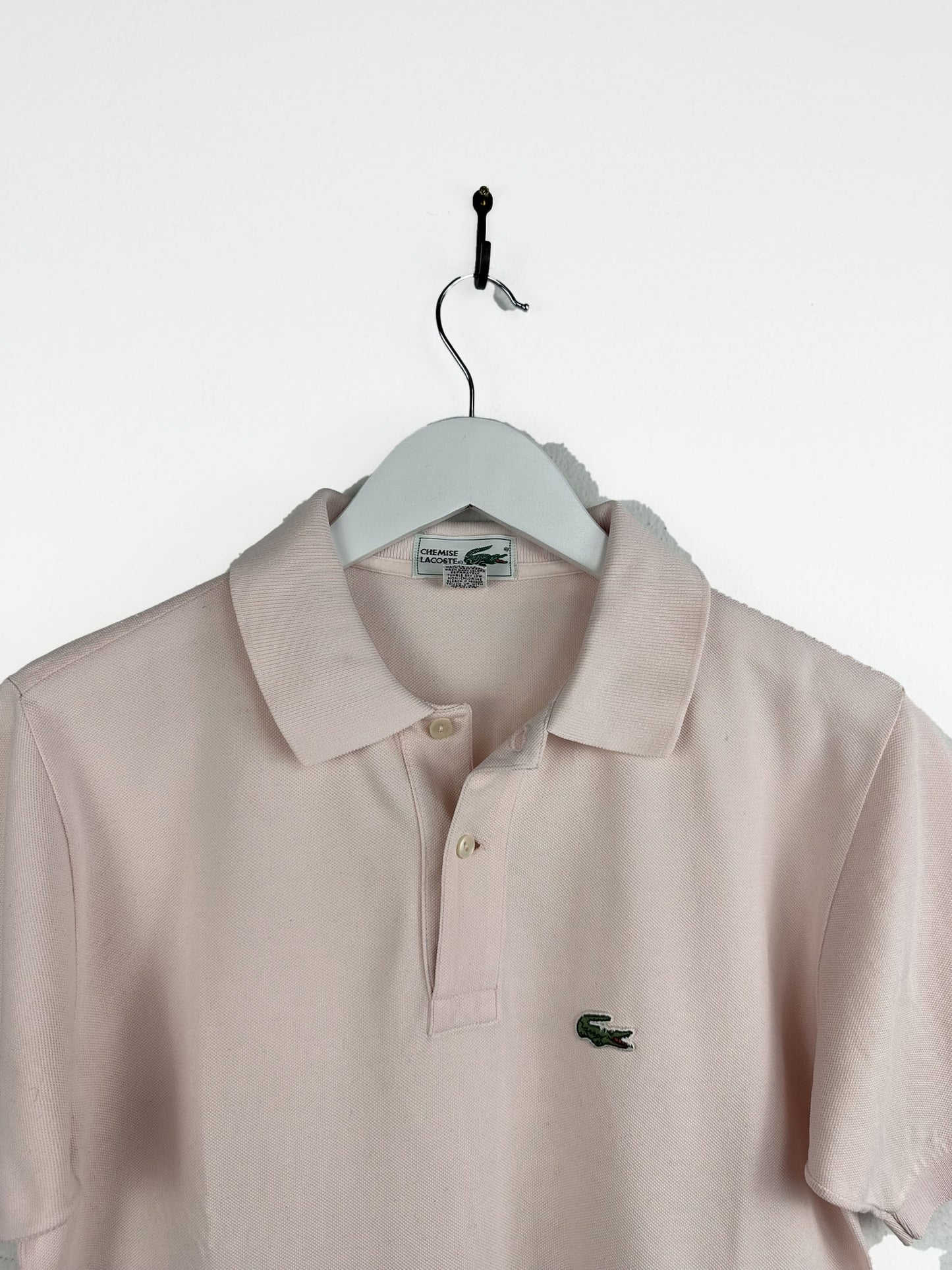 Polo Lacoste rosa 80s (25p181) - S